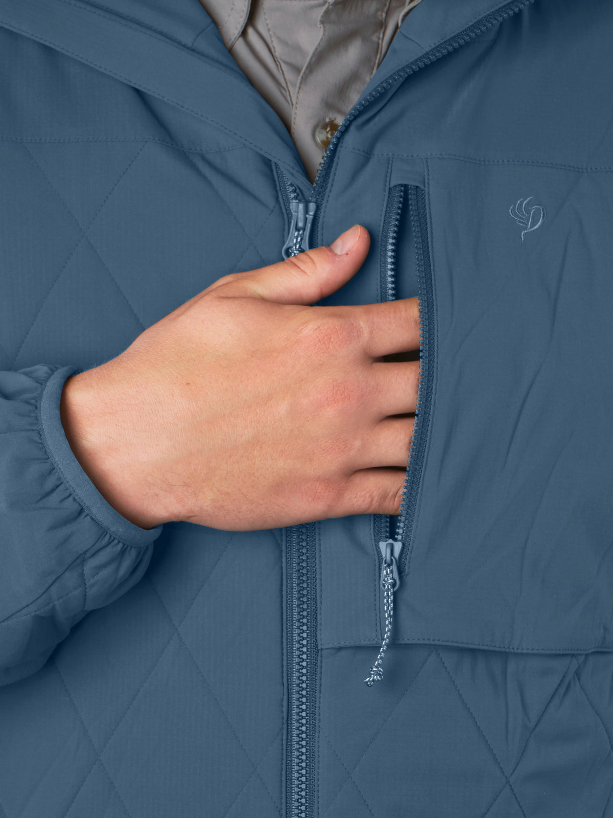 Airflow Insulated Hoodie - Channel Blue