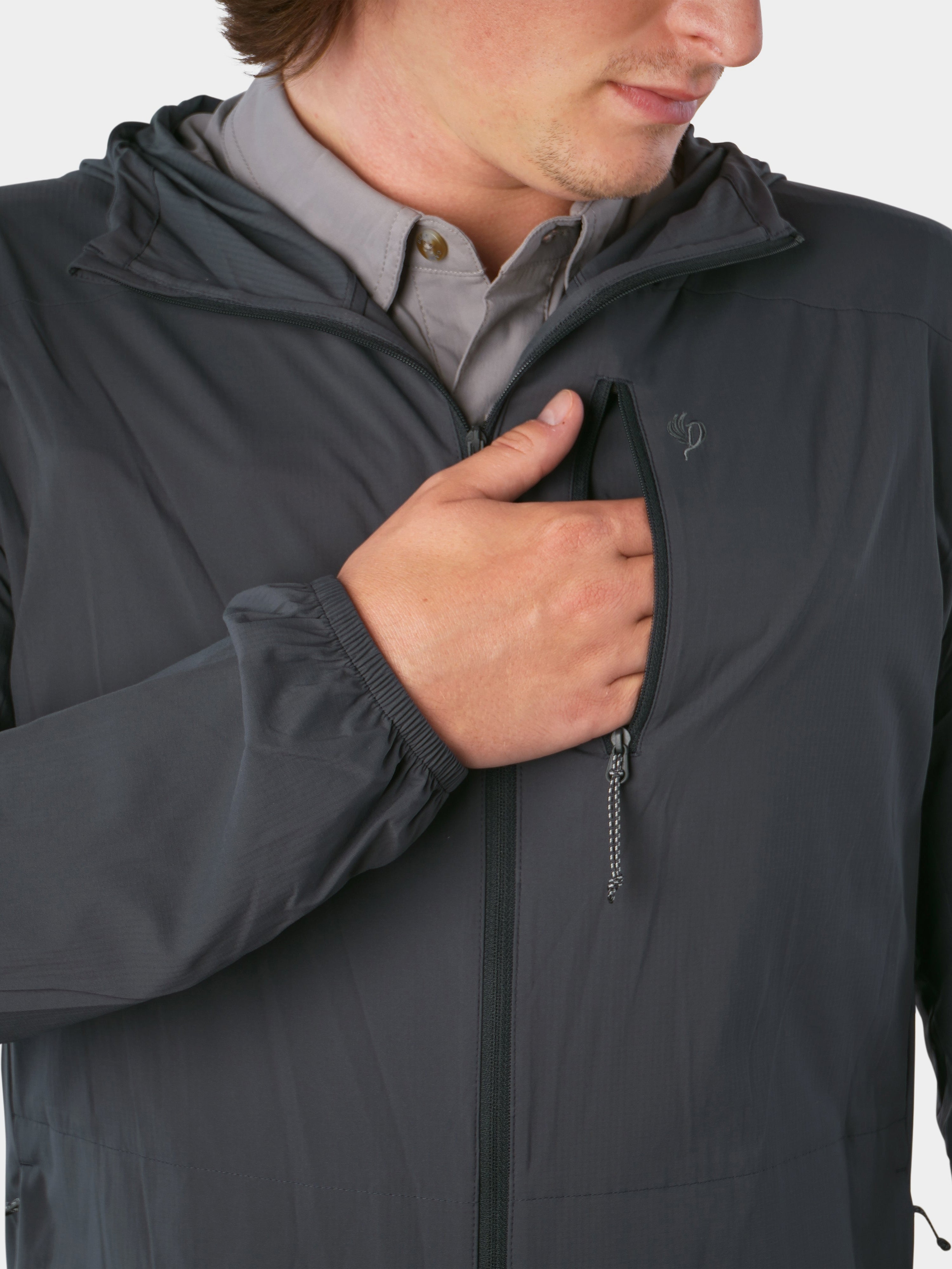 M's Airflow Windshell Jacket - Charcoal