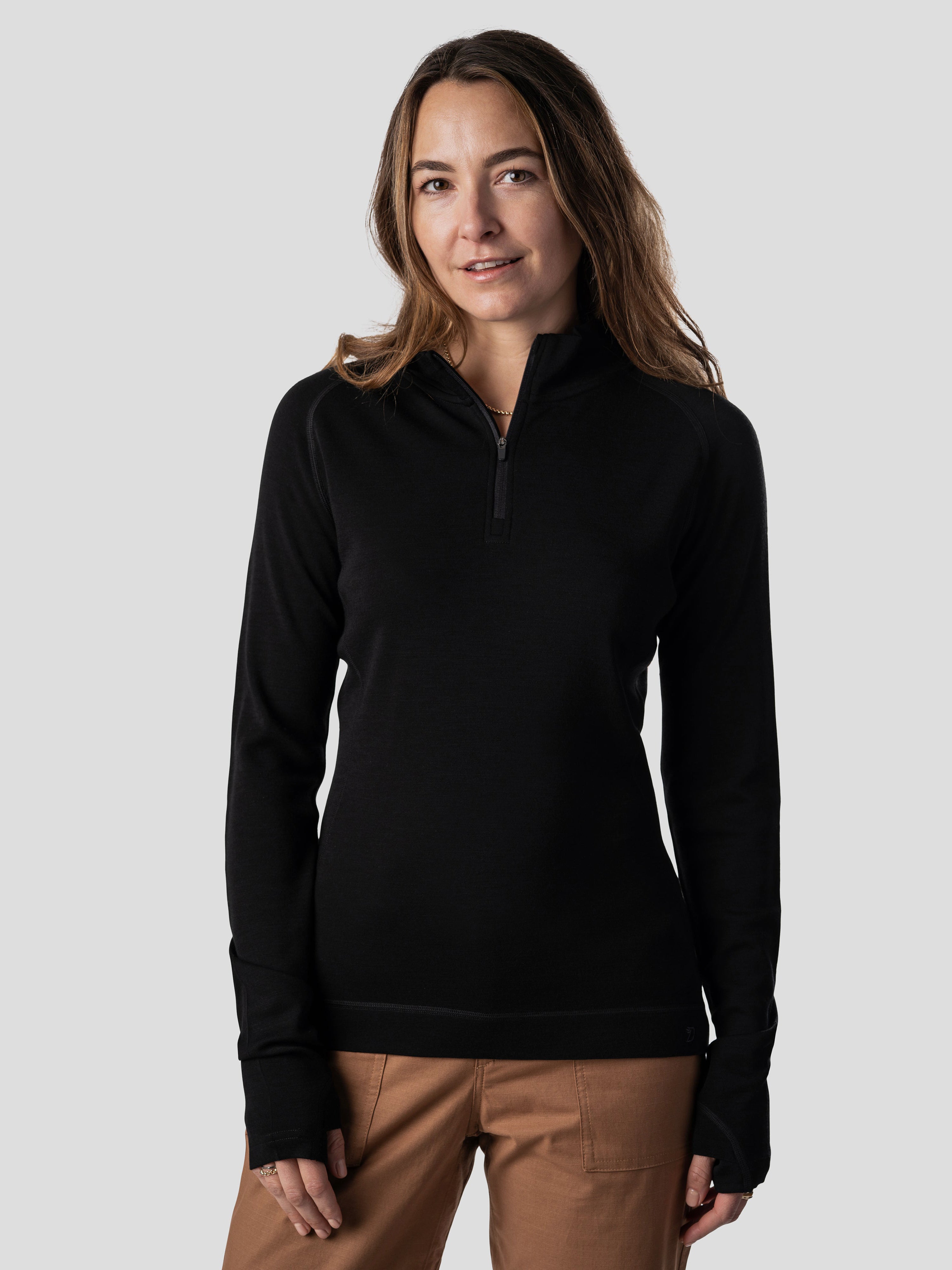 W's Baselayer 1/4 Zip - Black