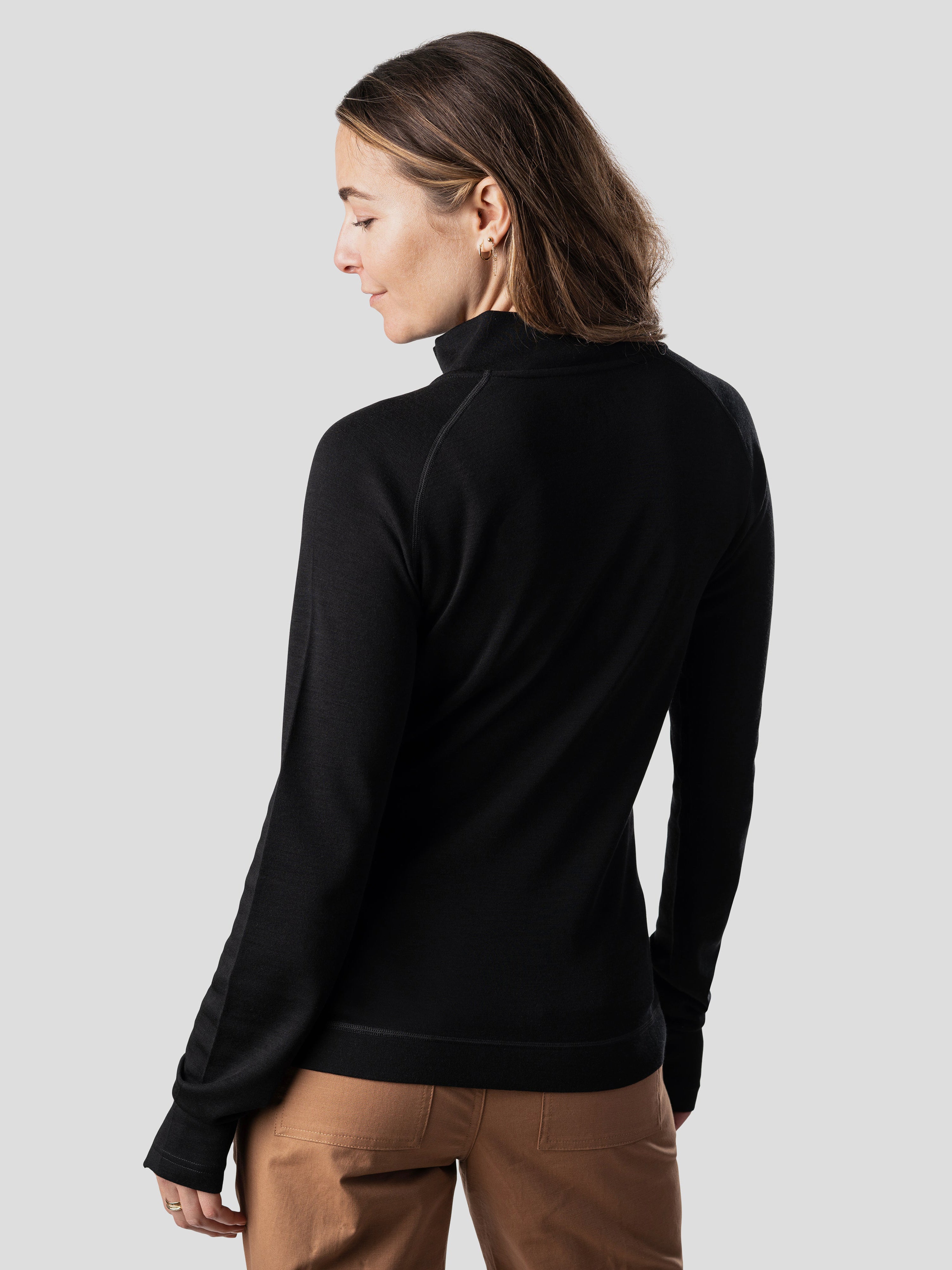 W's Baselayer 1/4 Zip - Black