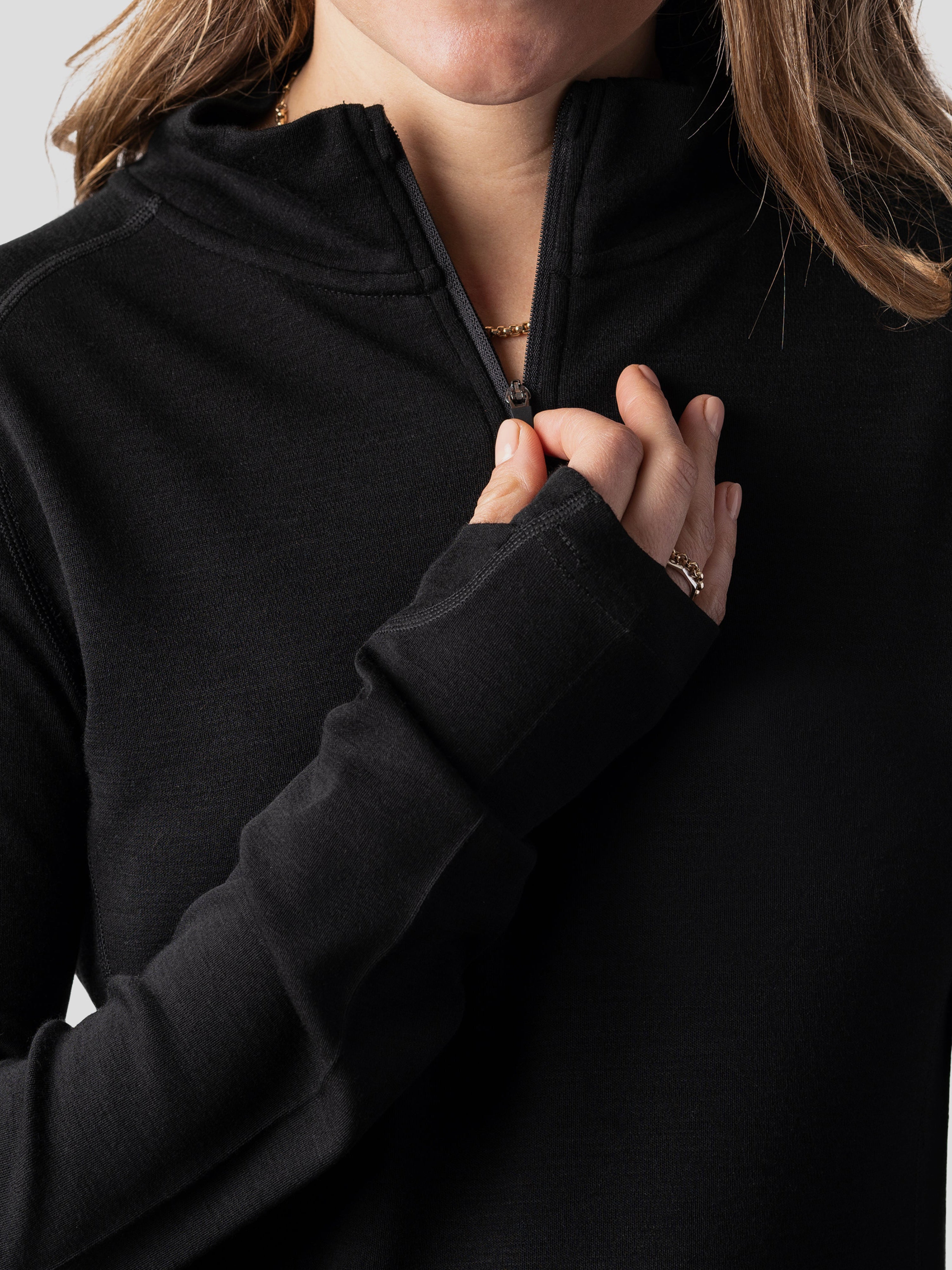 W's Baselayer 1/4 Zip - Black