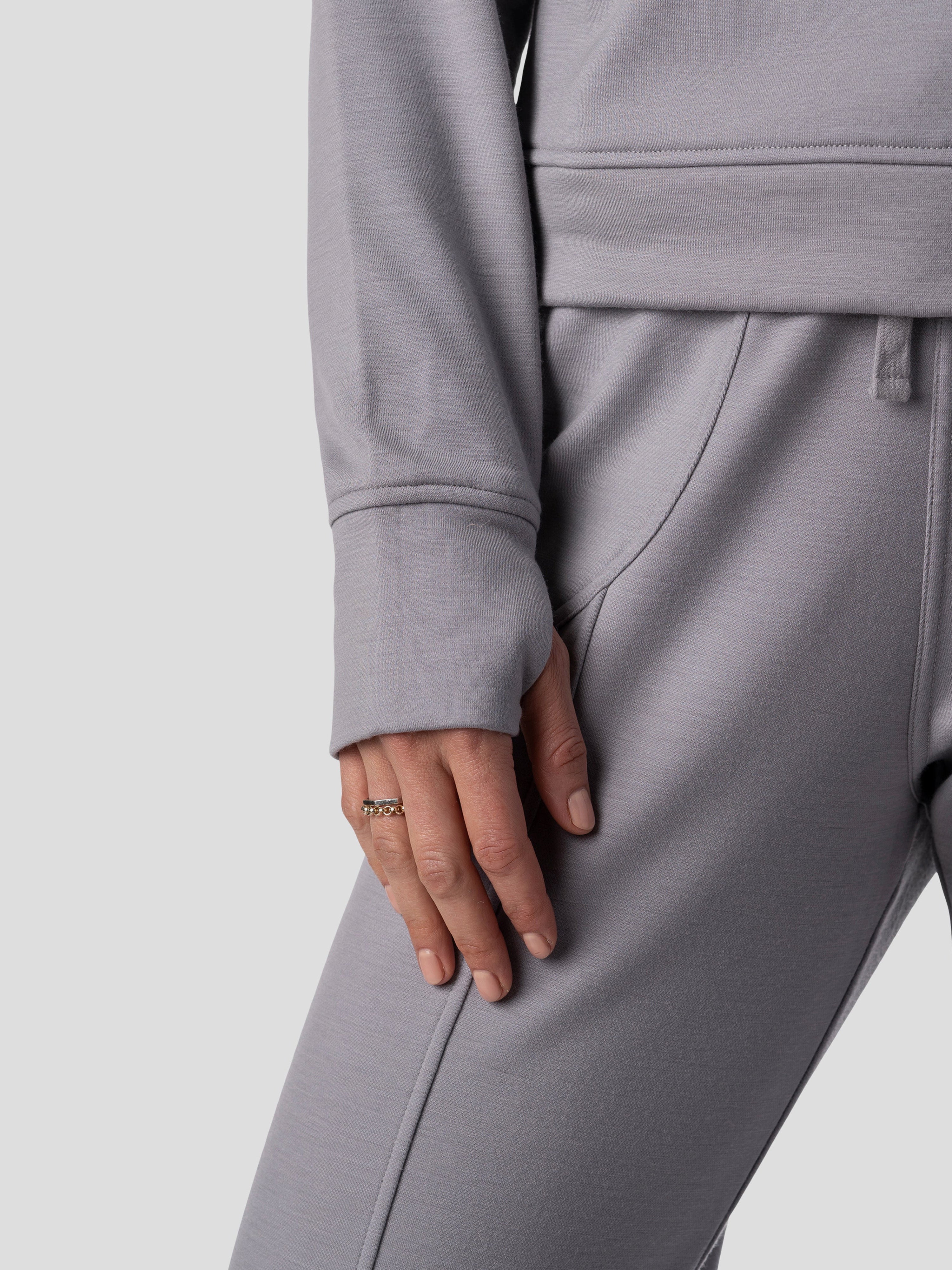 W's Barton Fleece Half Zip - Oyster