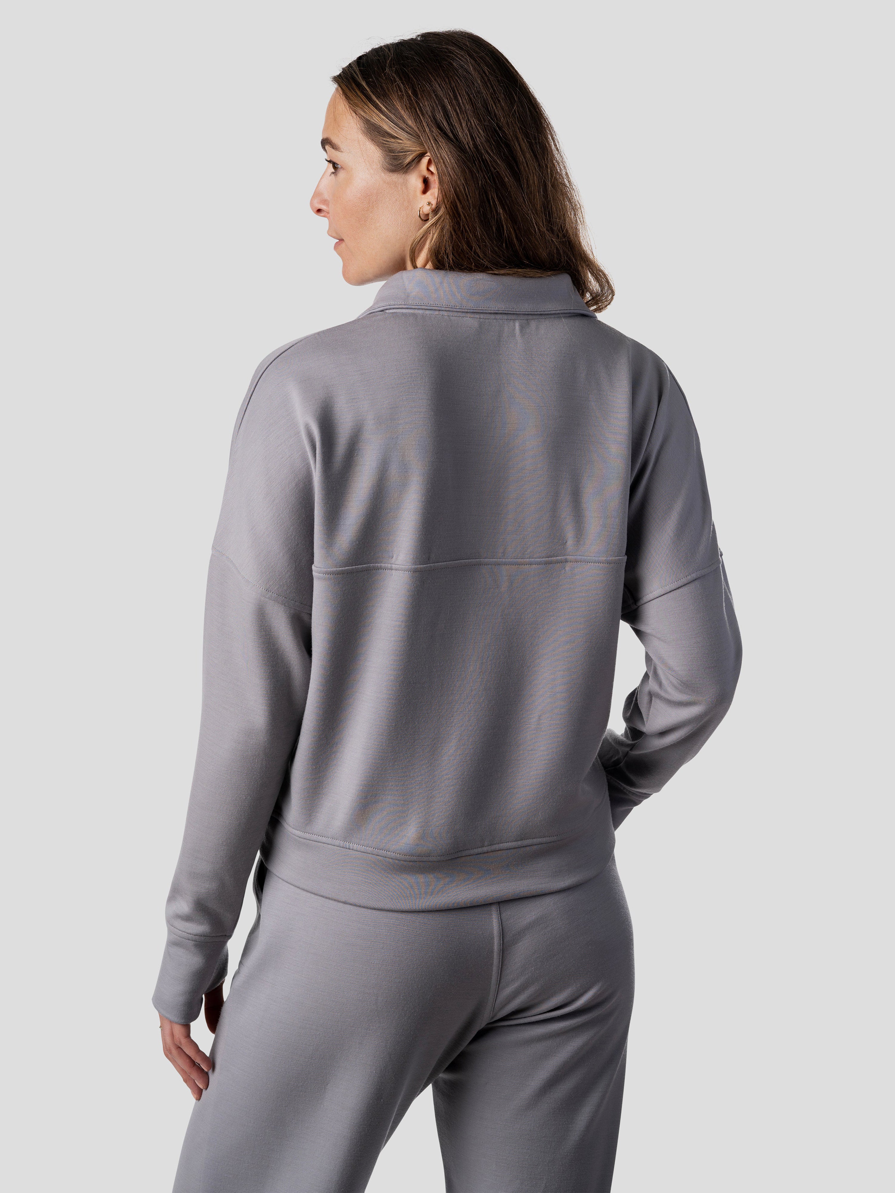 W's Barton Fleece Half Zip - Oyster