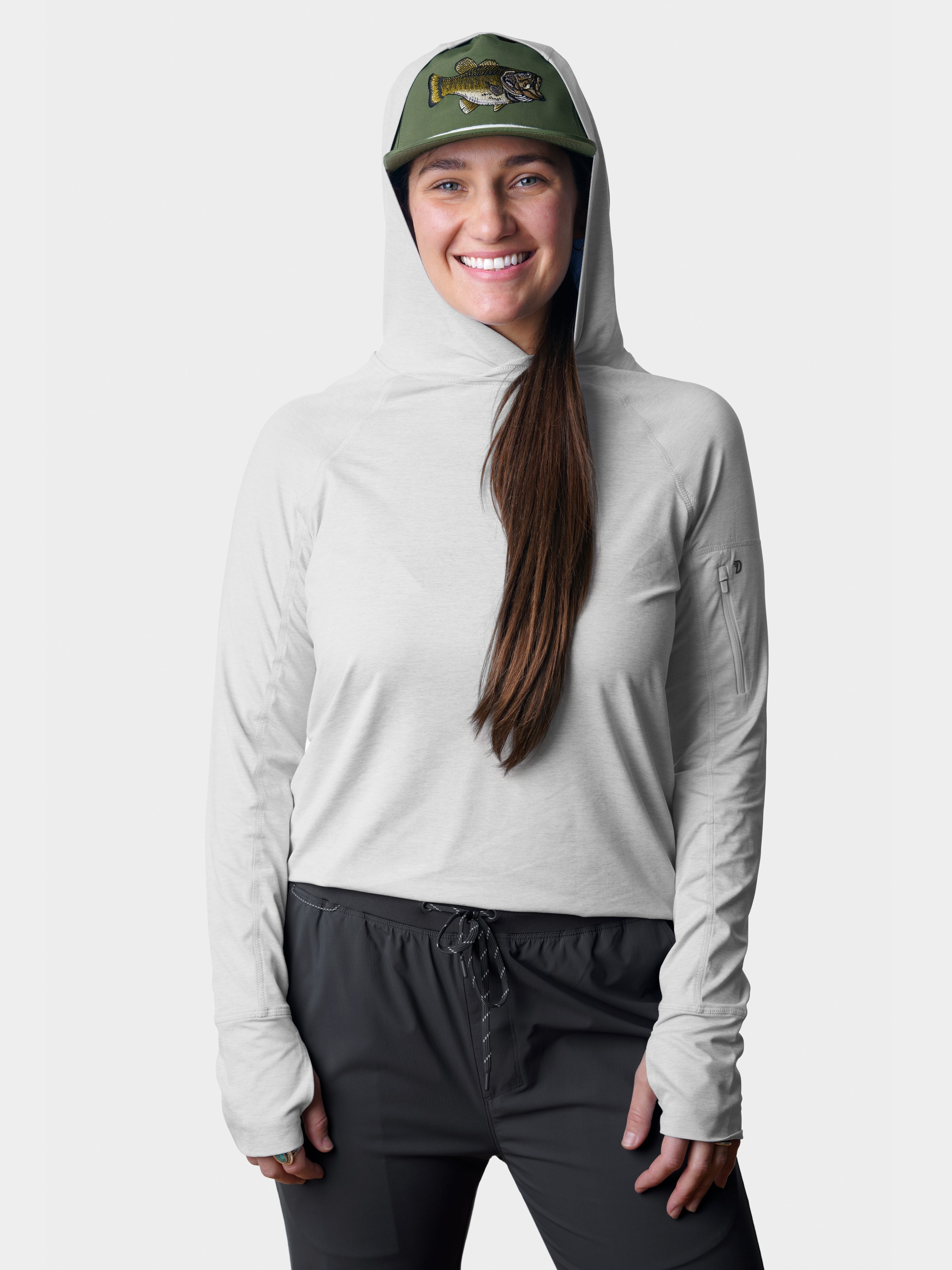 W's Rockport Hoodie - Heathered Silver King