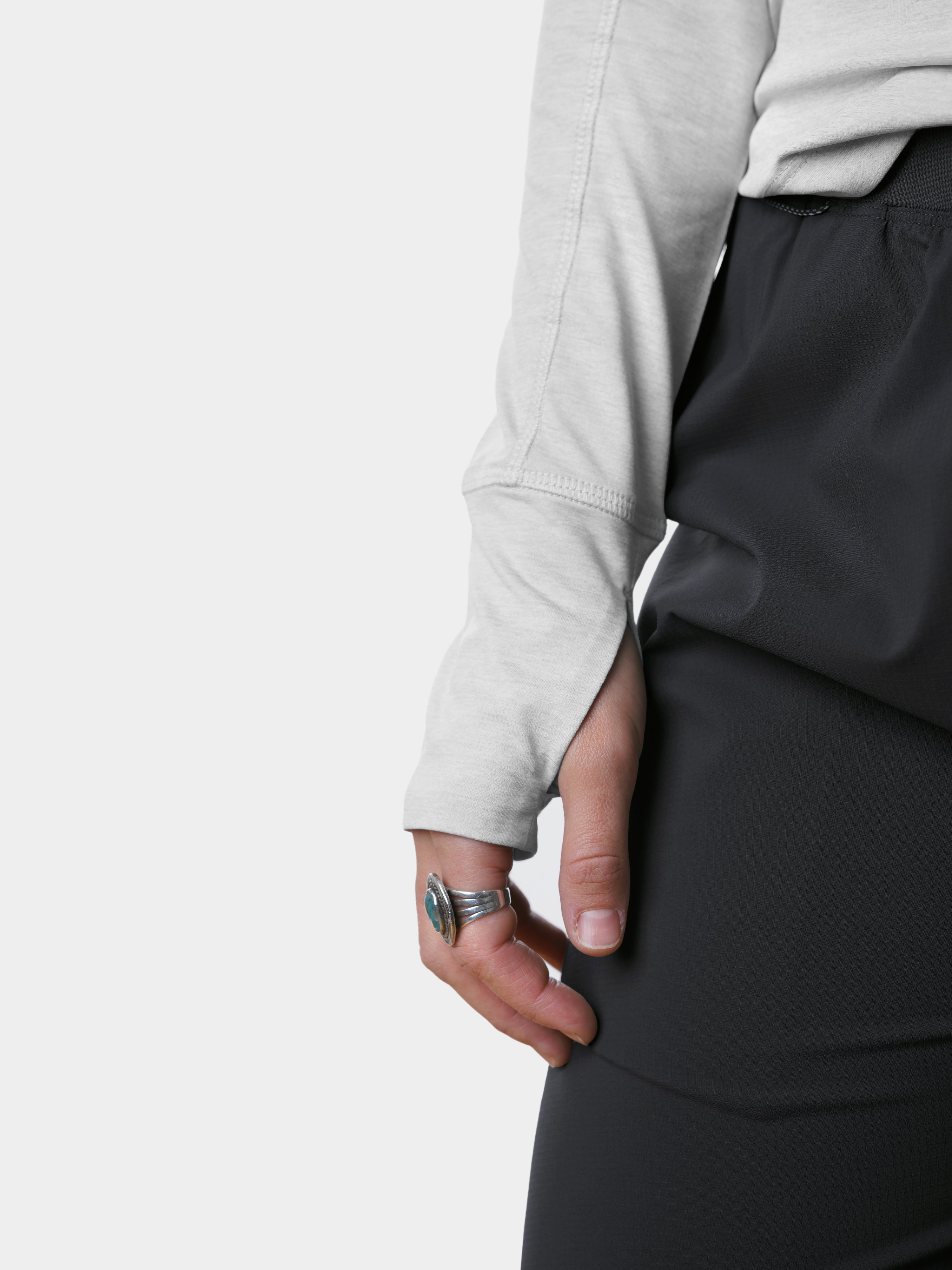 W's Rockport Hoodie - Heathered Silver King