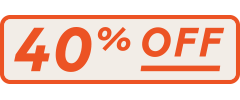 :40% off