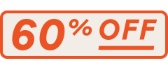 :60% off