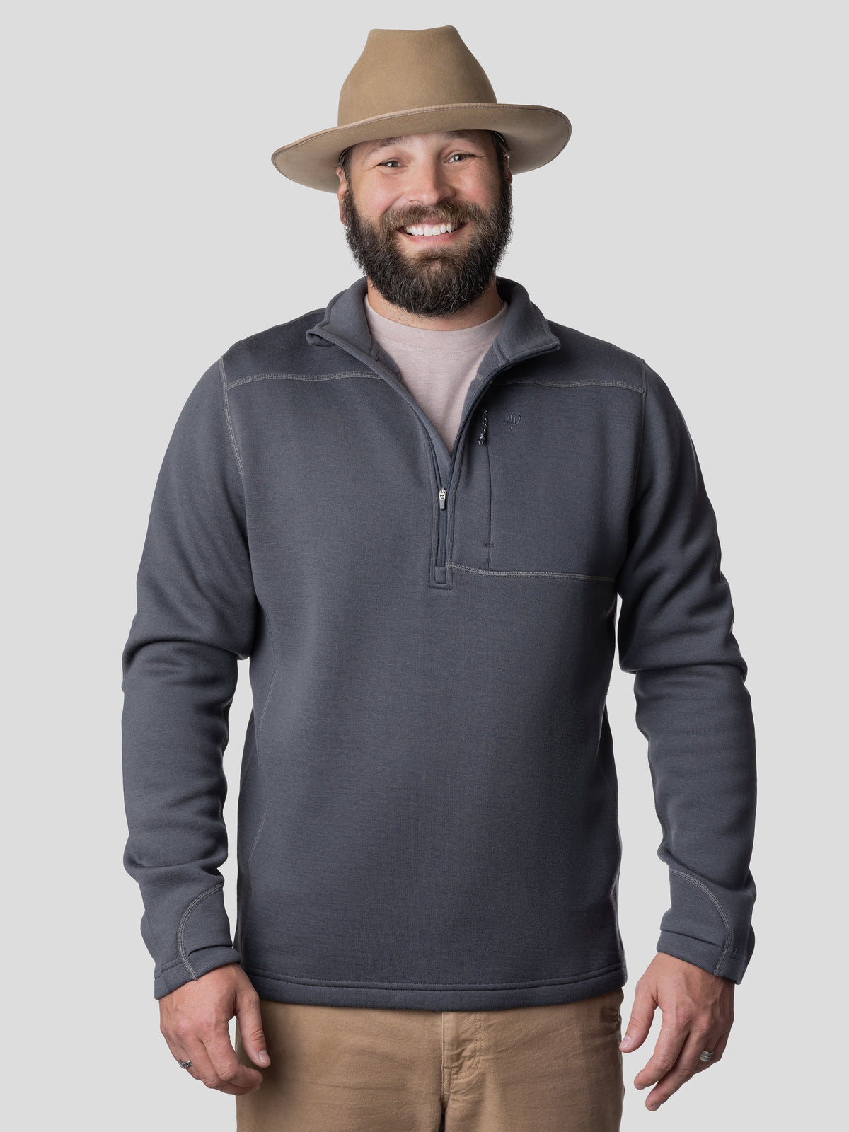 Barnburner 1/4 Zip - Charcoal
