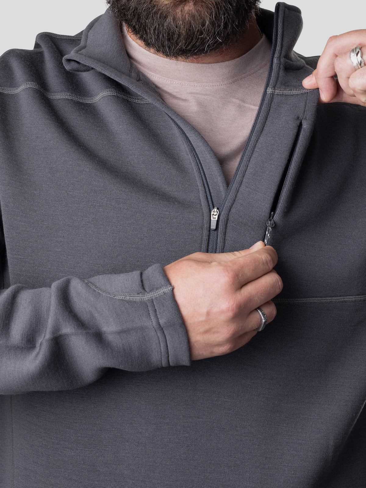 Barnburner 1/4 Zip - Charcoal