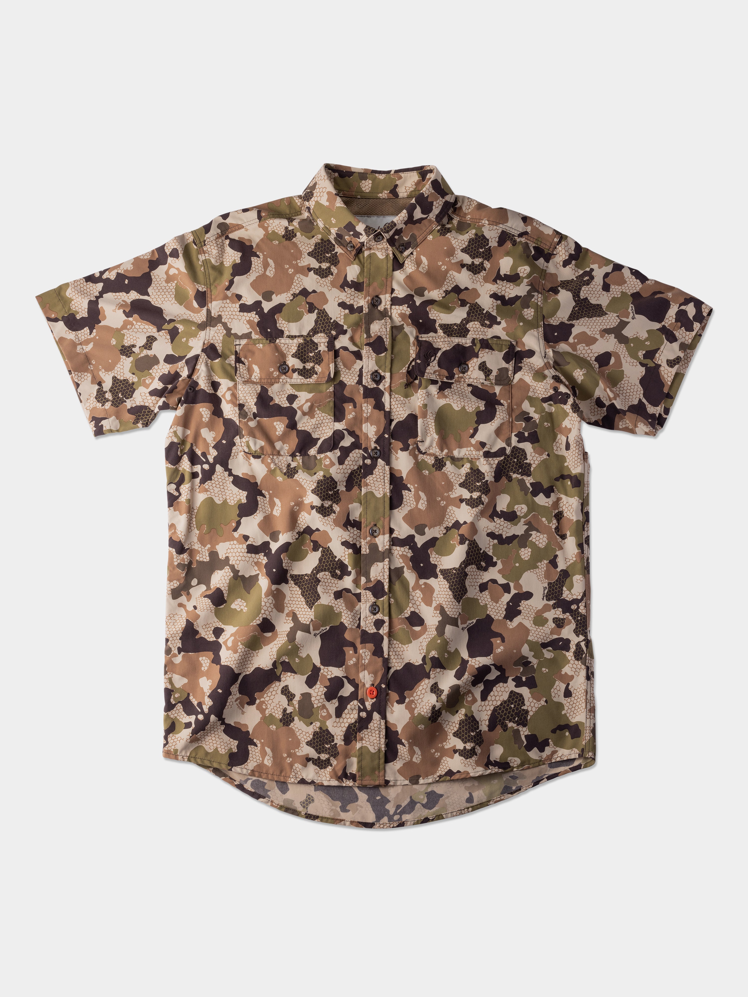 Duck Camp Lightweight Hunting Shirt Short Sleeve, Wetland | Large