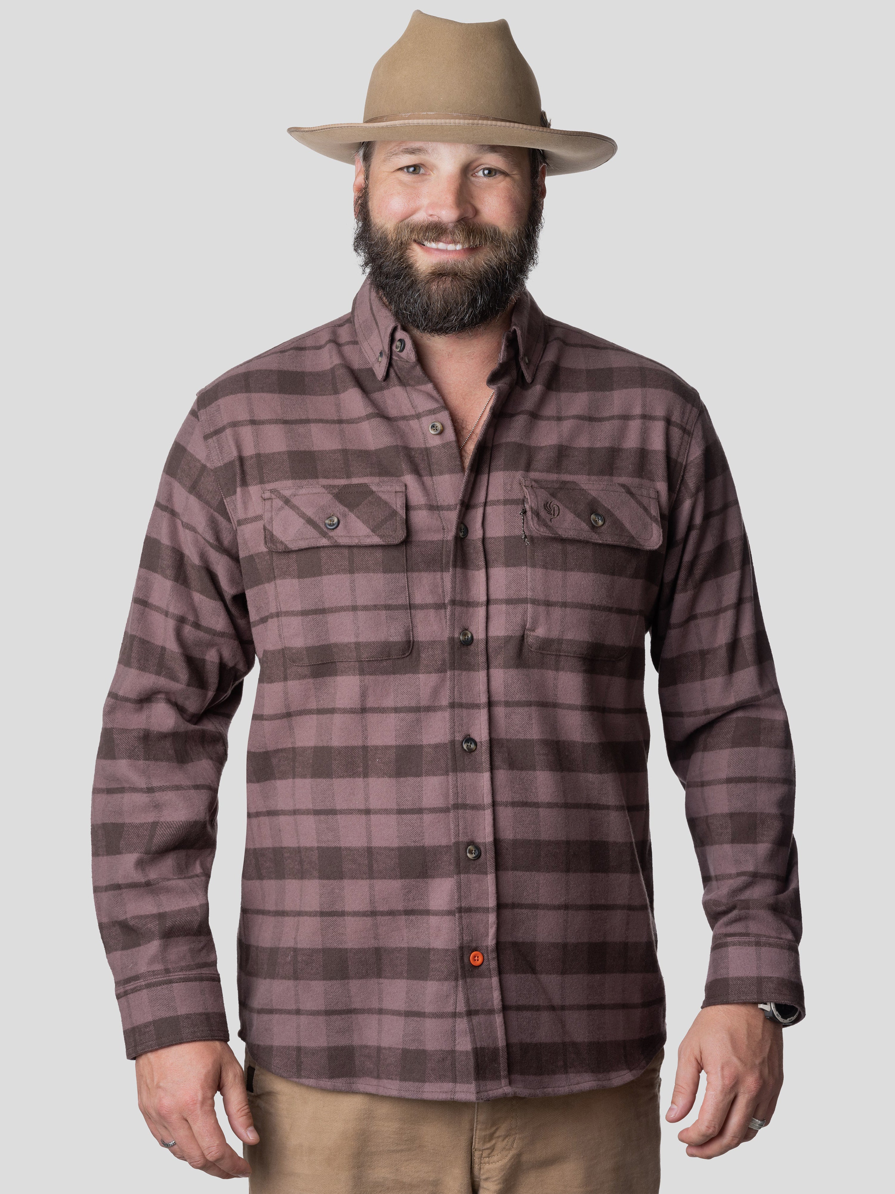 M's Camp Shirt - Dust Brown Plaid