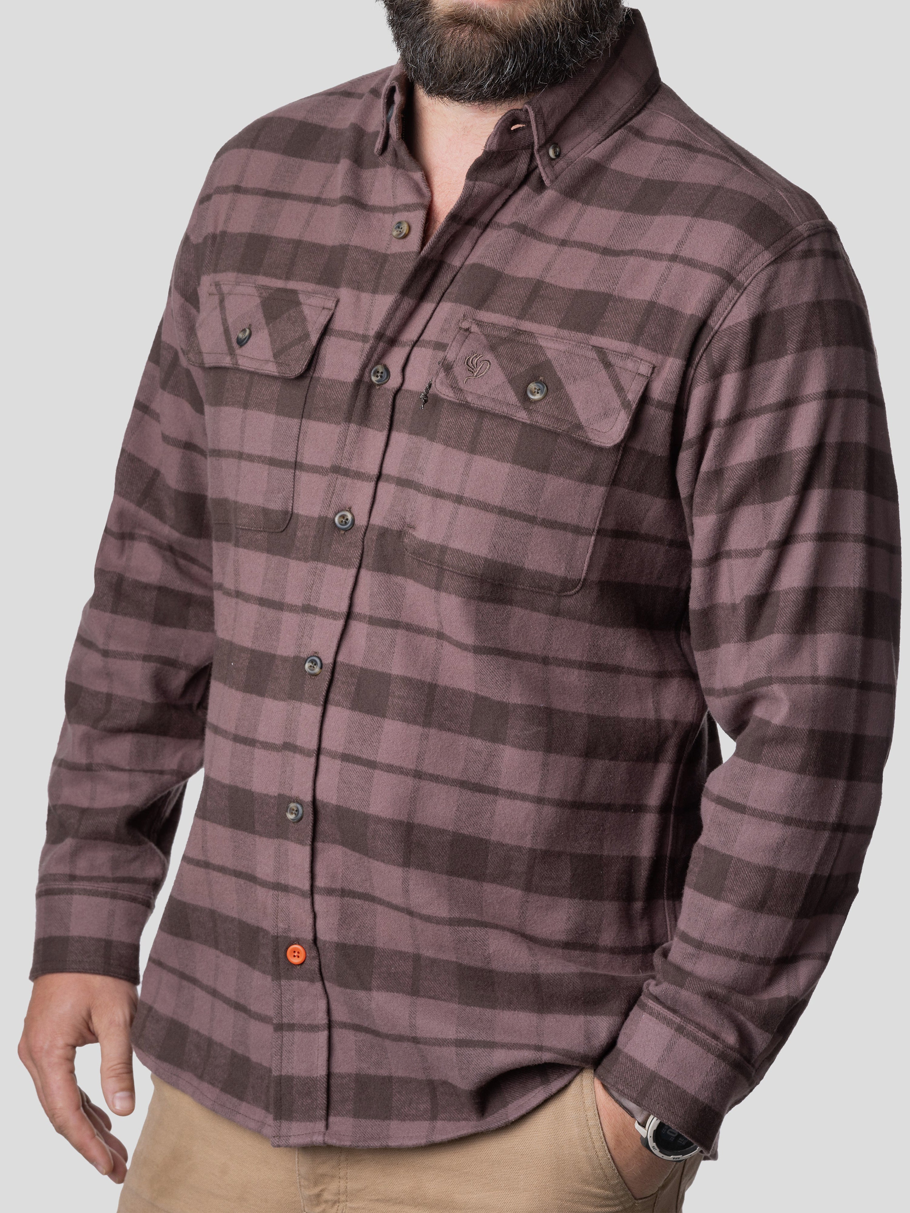 M's Camp Shirt - Dust Brown Plaid