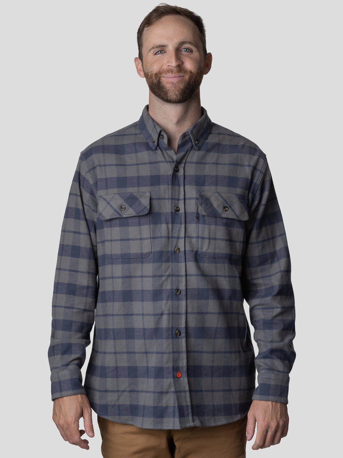 Camp Shirt - Faded Navy Plaid