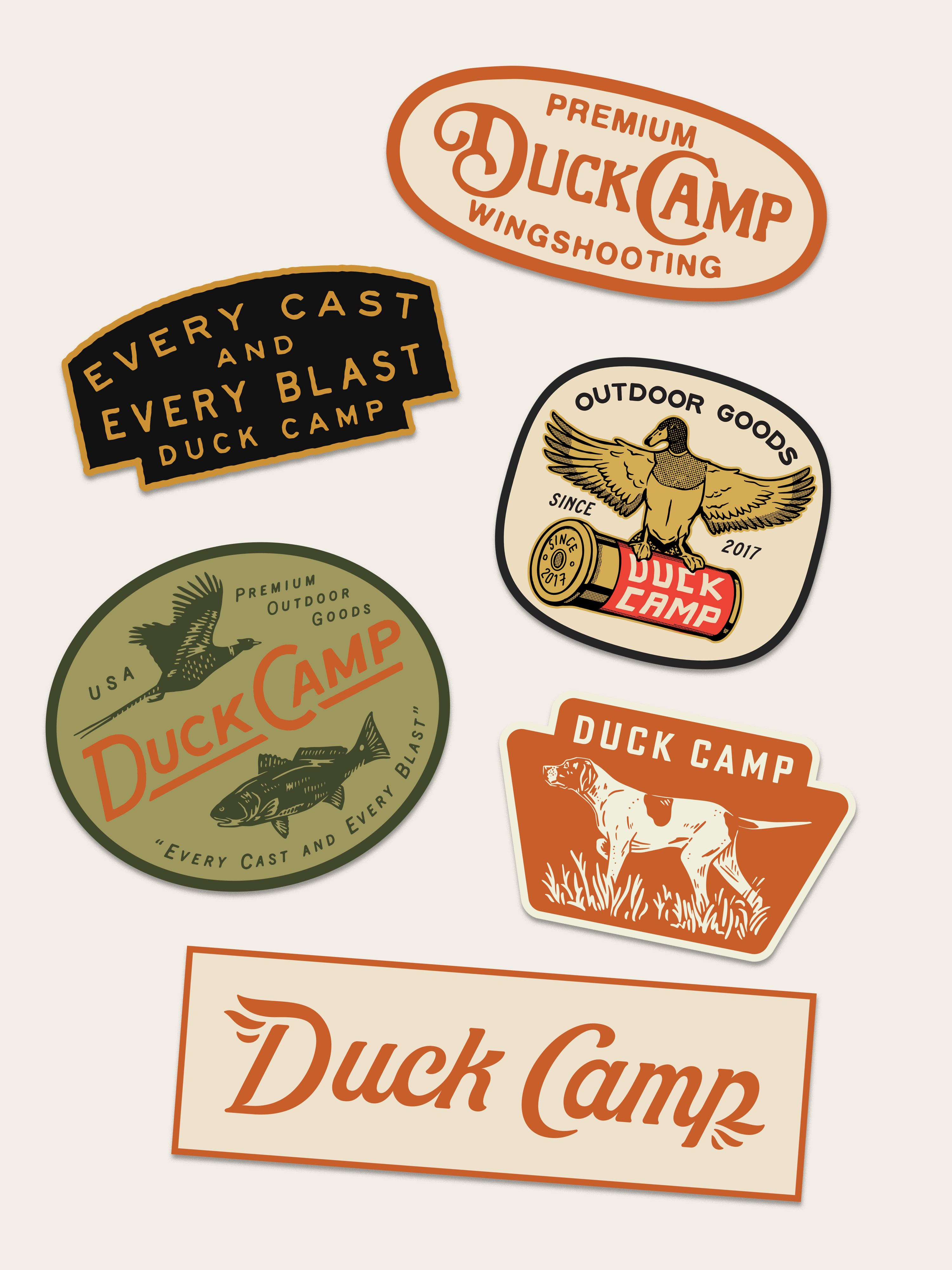 Duck Camp Sticker Pack - Hunting