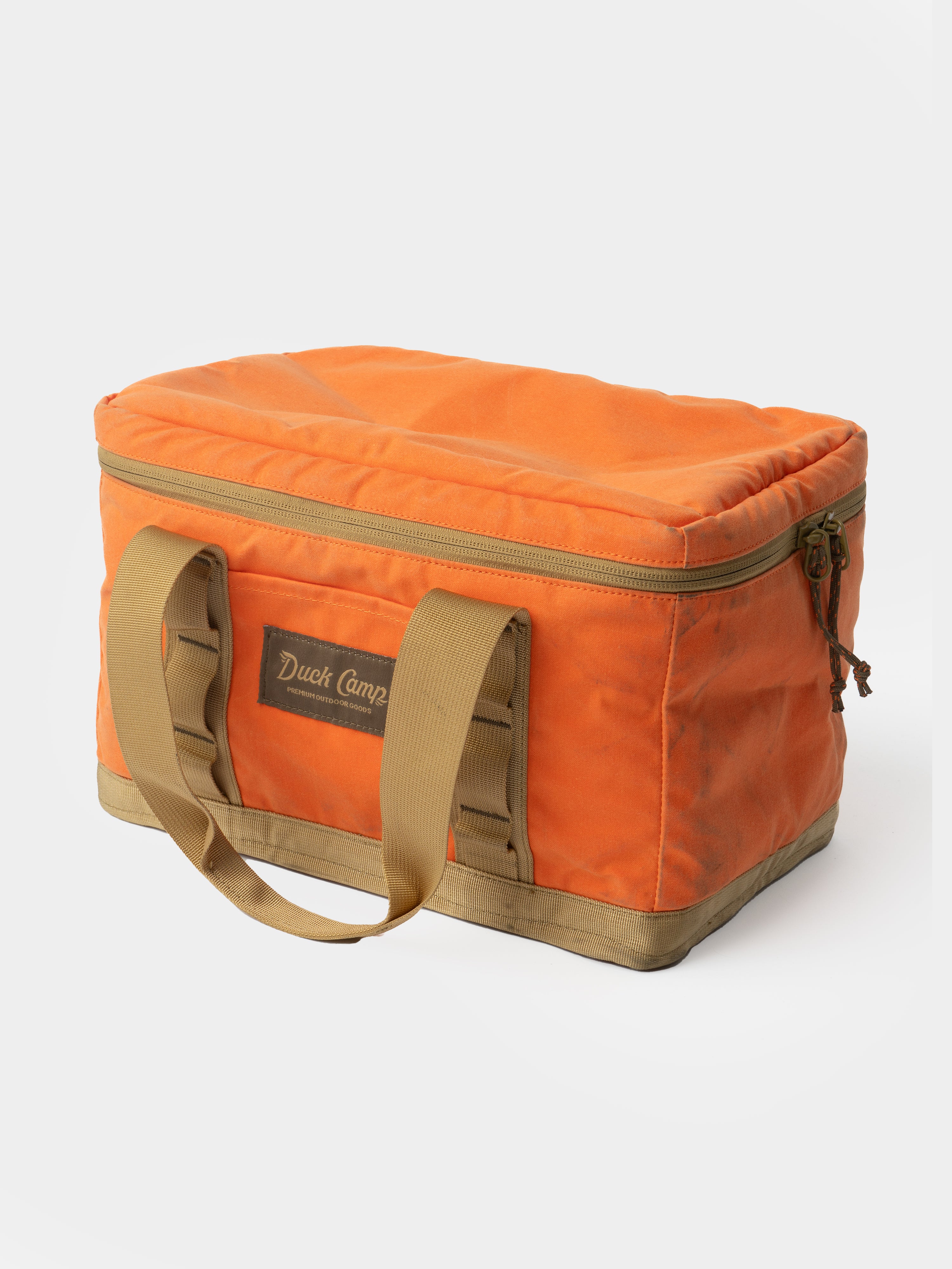 Large Canvas Ammo Tote - Blaze/Wheat