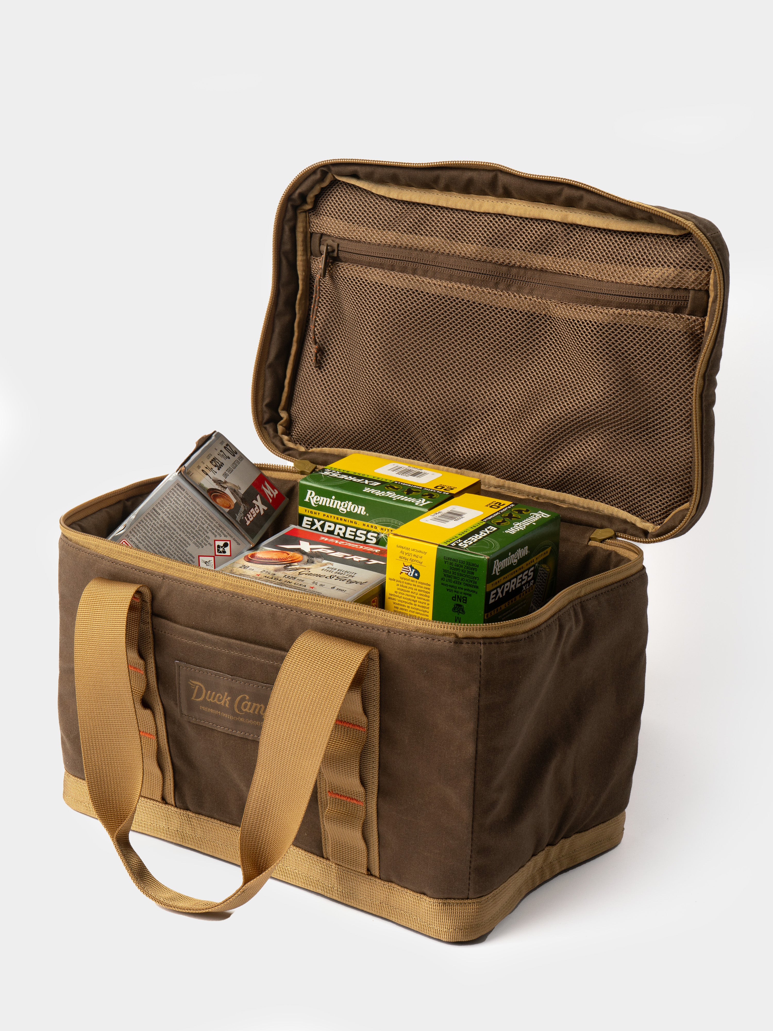 Large Canvas Ammo Tote - Pin Oak/Wheat