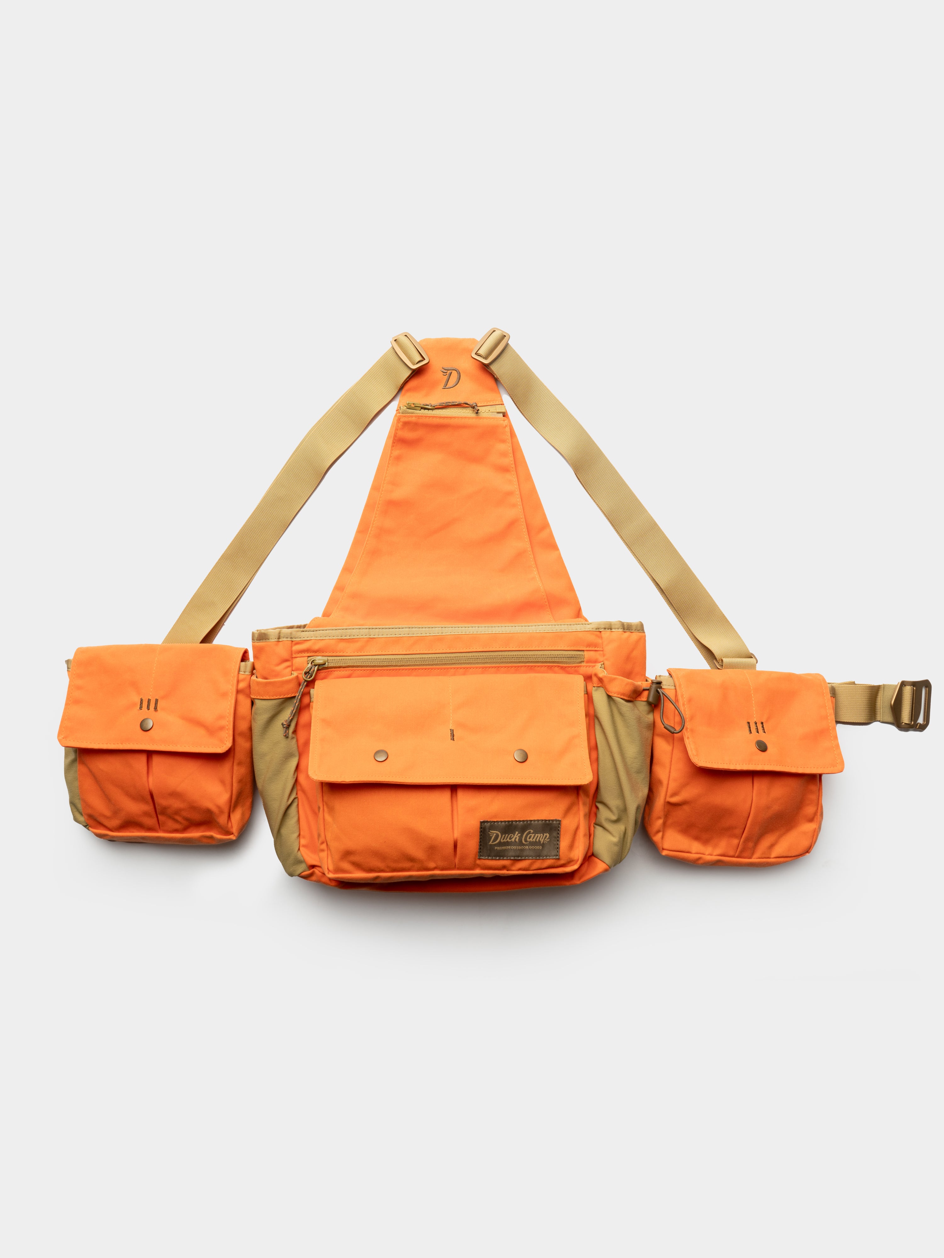 Canvas Upland Strap Vest - Blaze/Wheat