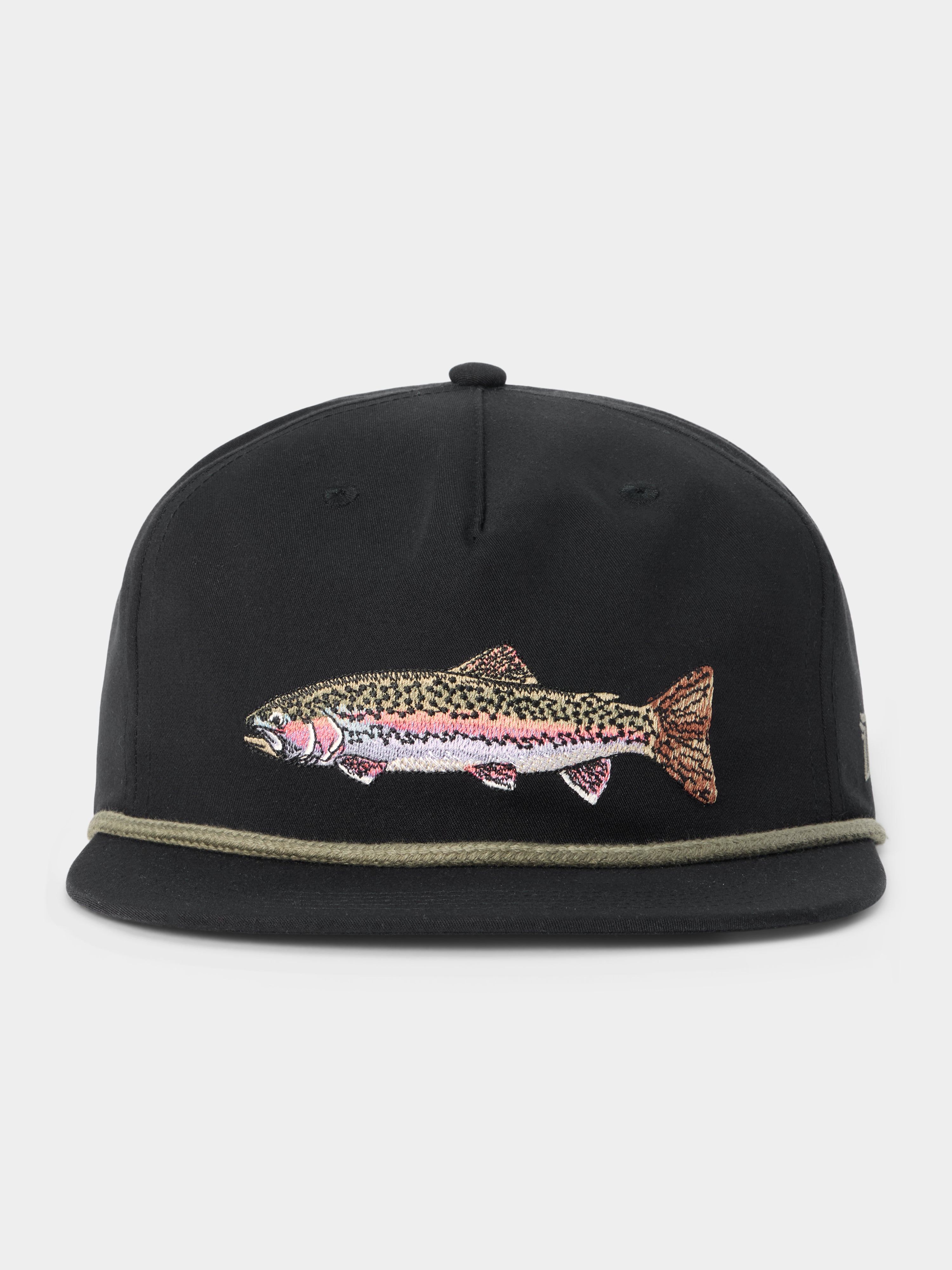 Rainbow Trout Hat - Black