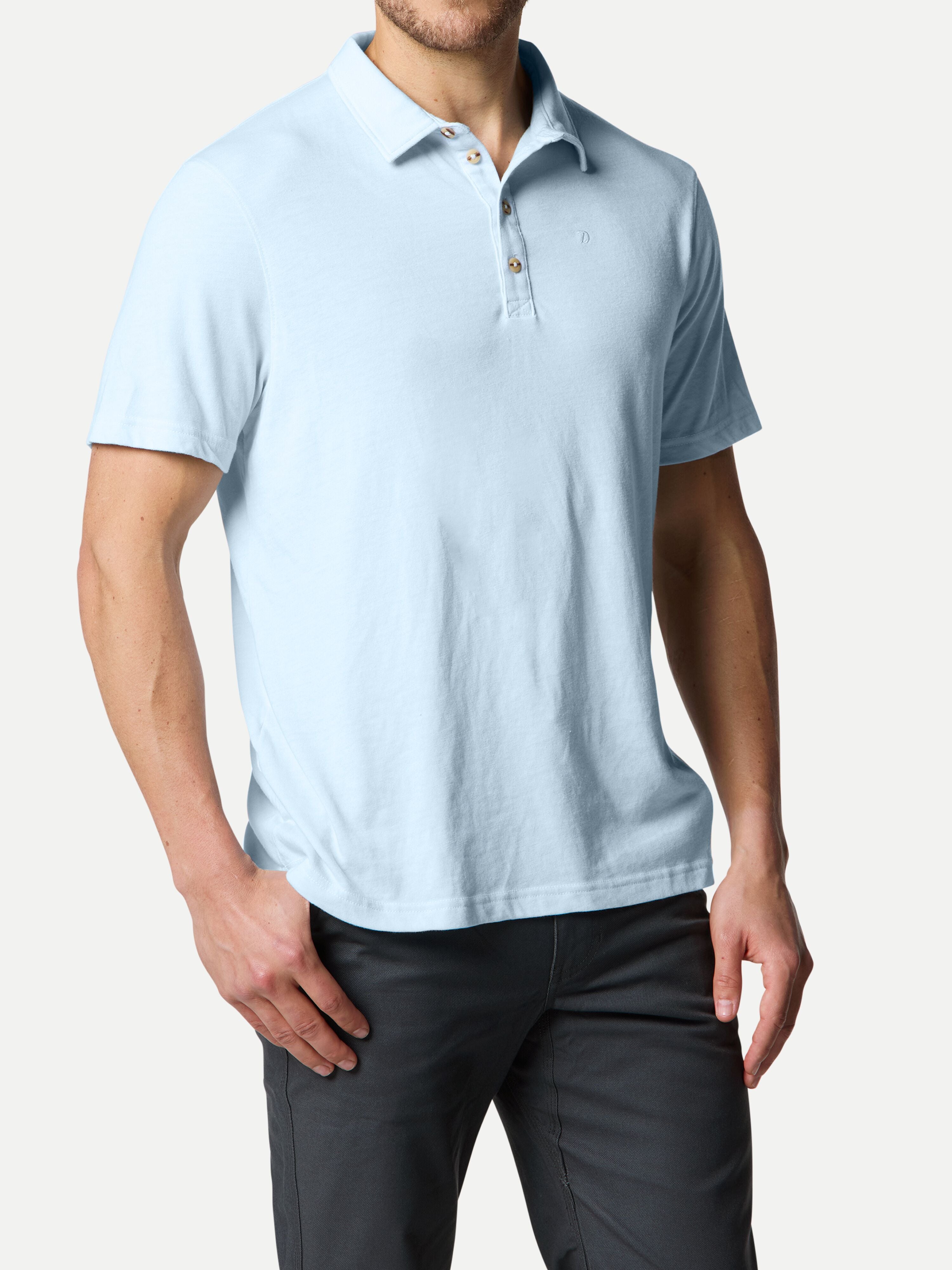 M's Essential drirelease® Polo - Ice Water