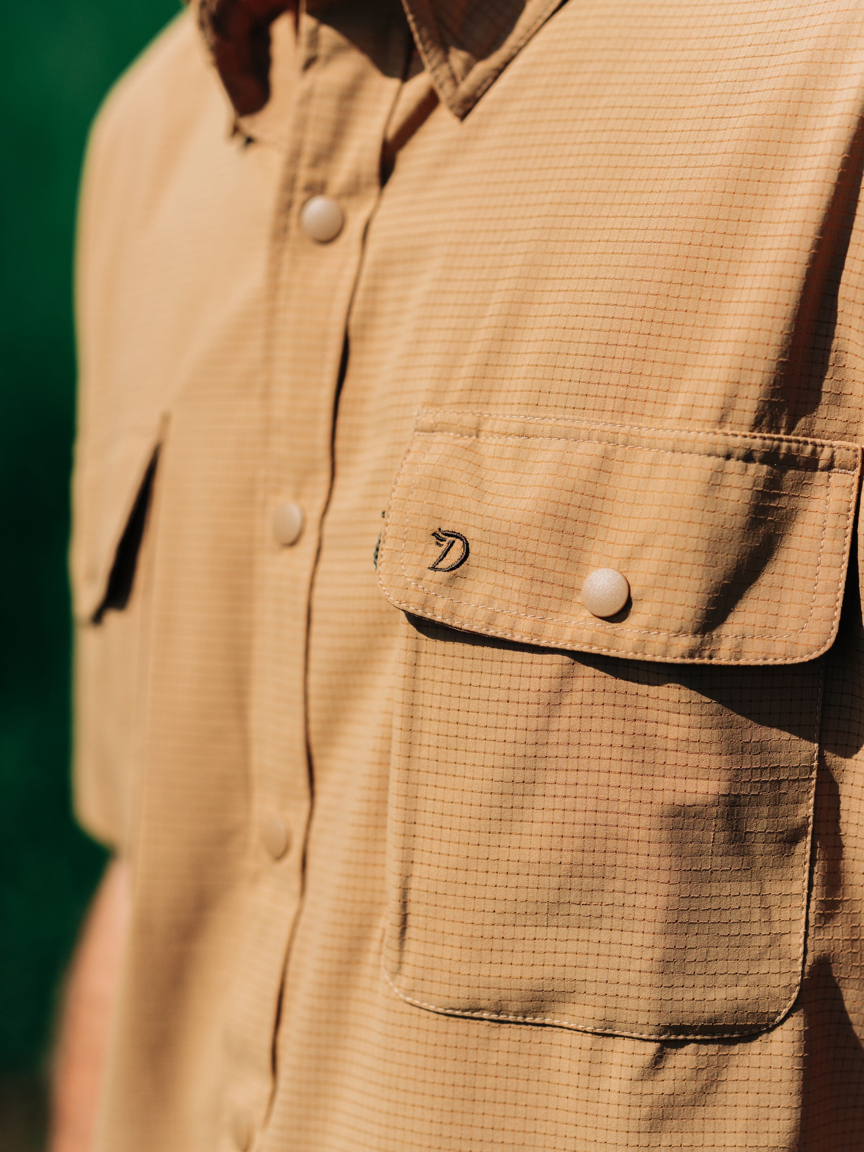 Men's Cast & Blast Perforated Shirt - Short Sleeve - Reed