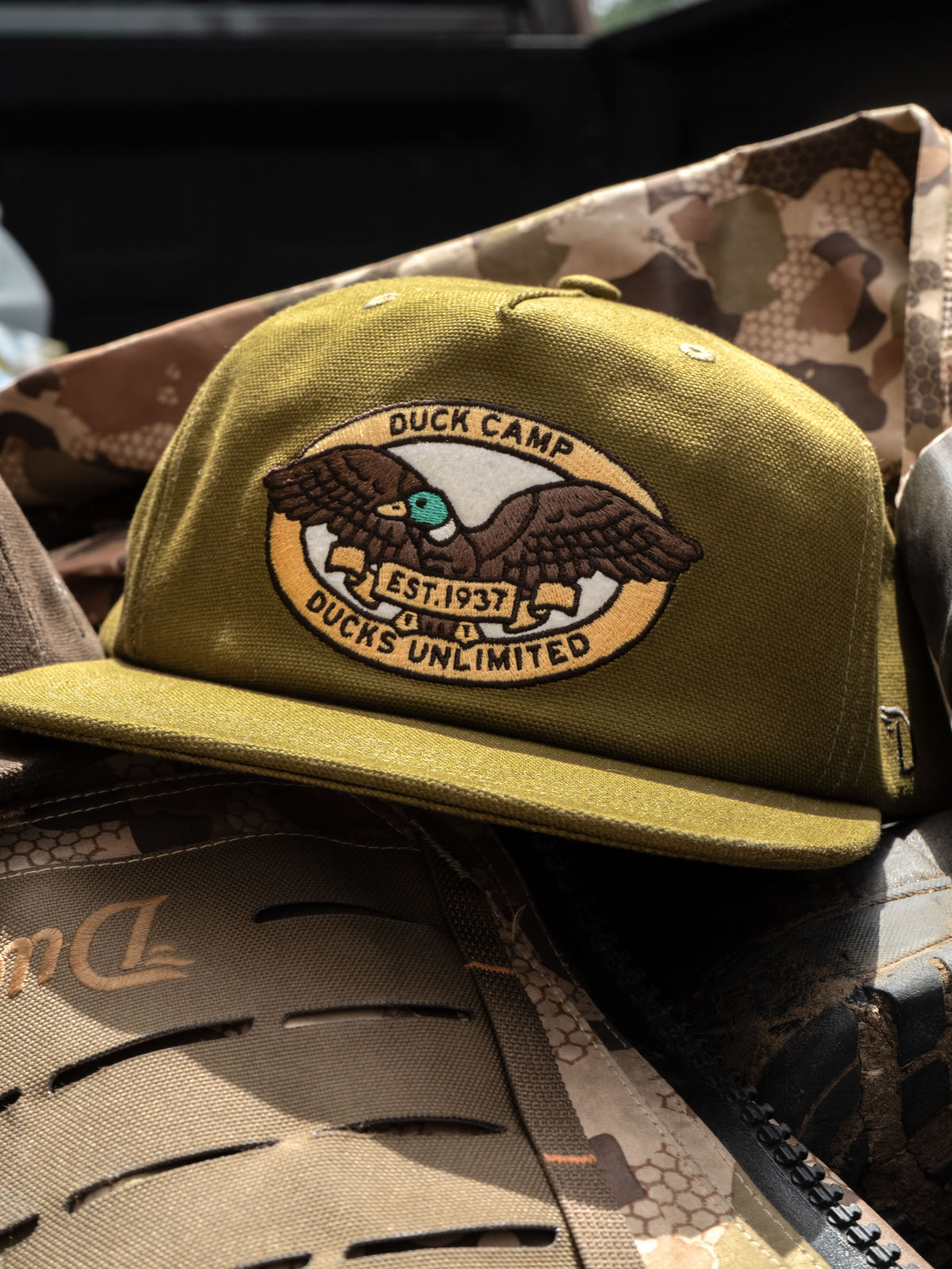 Ducks Unlimited x DC Canvas Crest Hat - Cypress Green