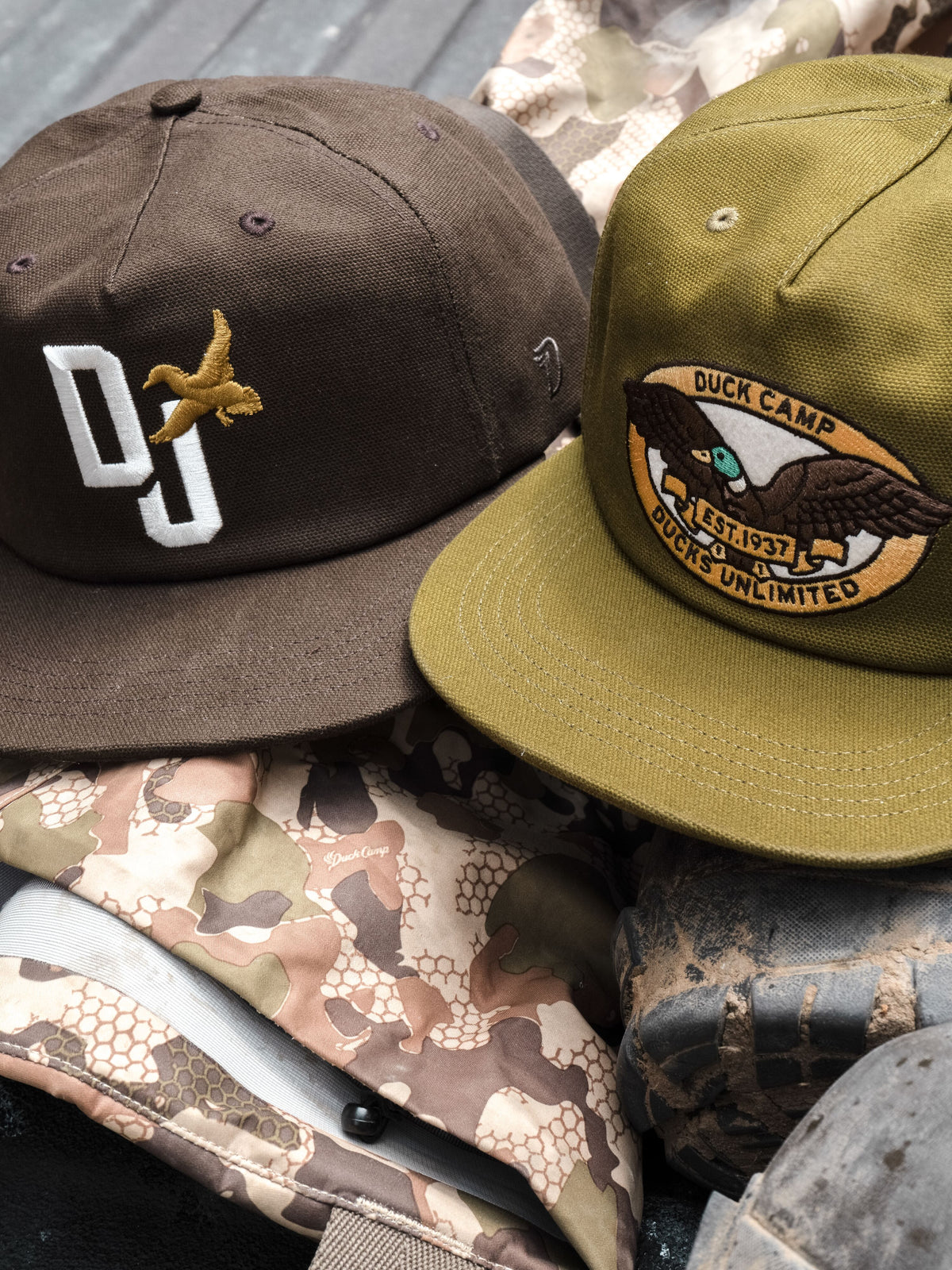 Ducks Unlimited x DC Canvas Crest Hat - Cypress Green