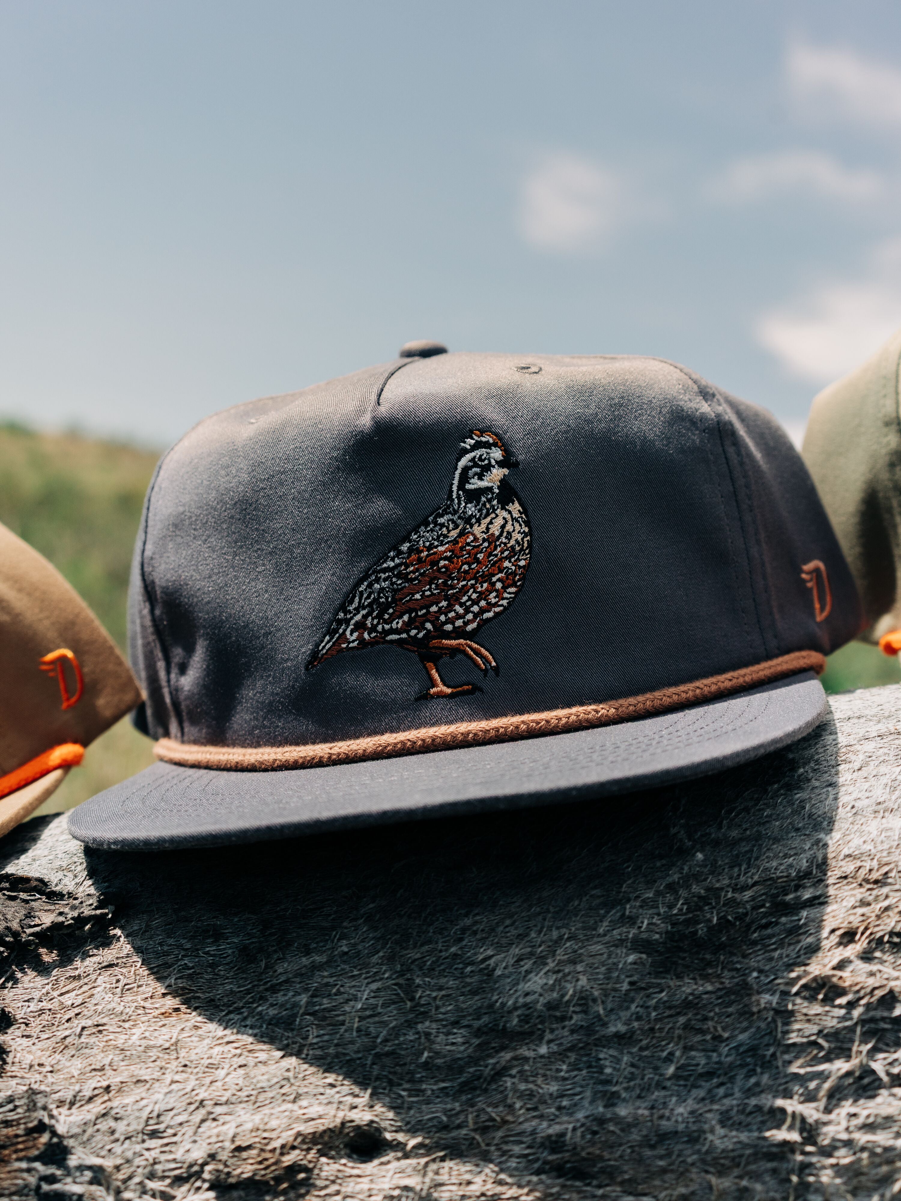 Bobwhite Quail Hat - Charcoal