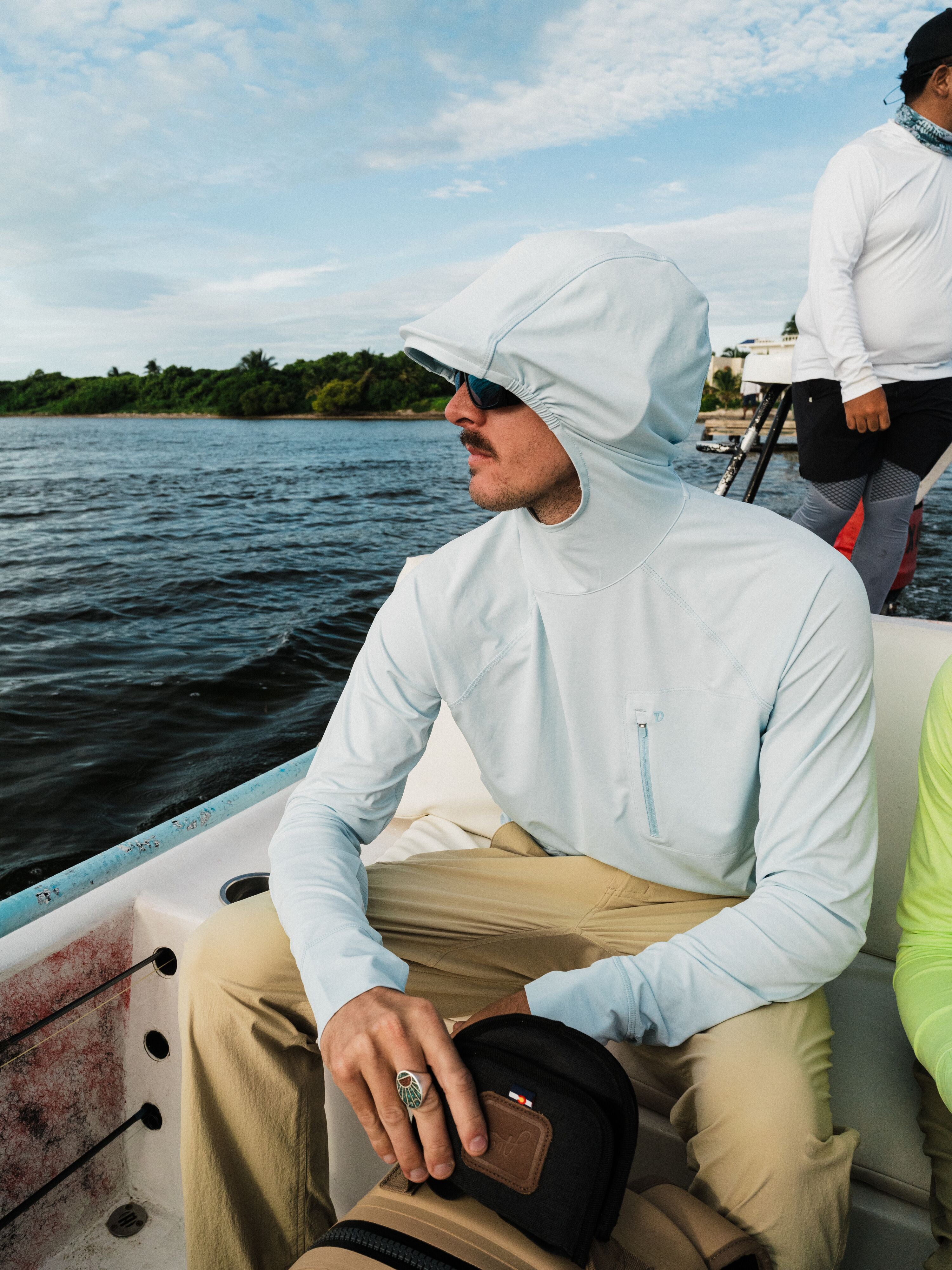 M's Brrr® Lightweight Rockport Pro Guide Hoodie - Ice Water