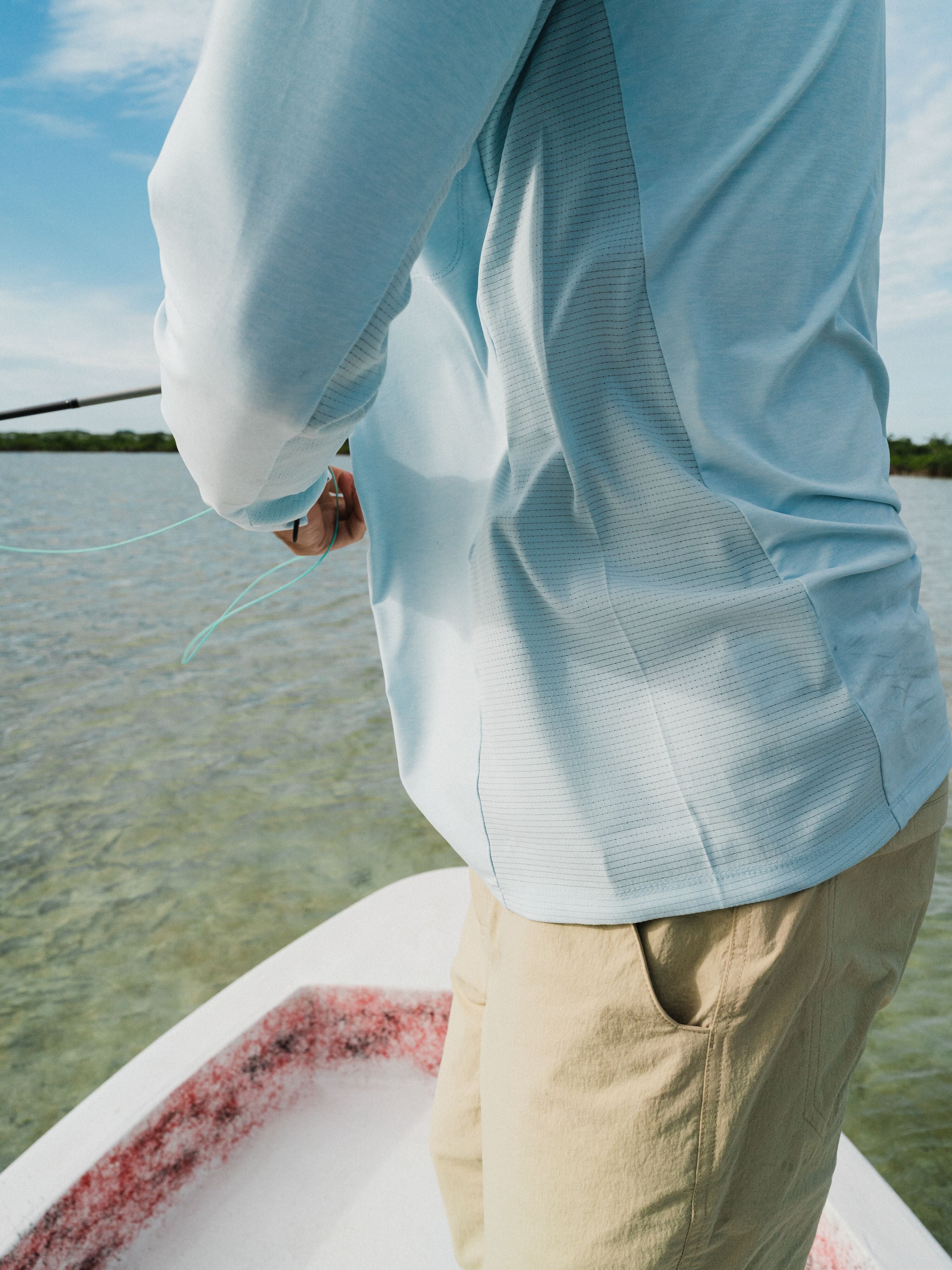 M's Brrr® Lightweight Rockport Pro Guide Hoodie - Ice Water