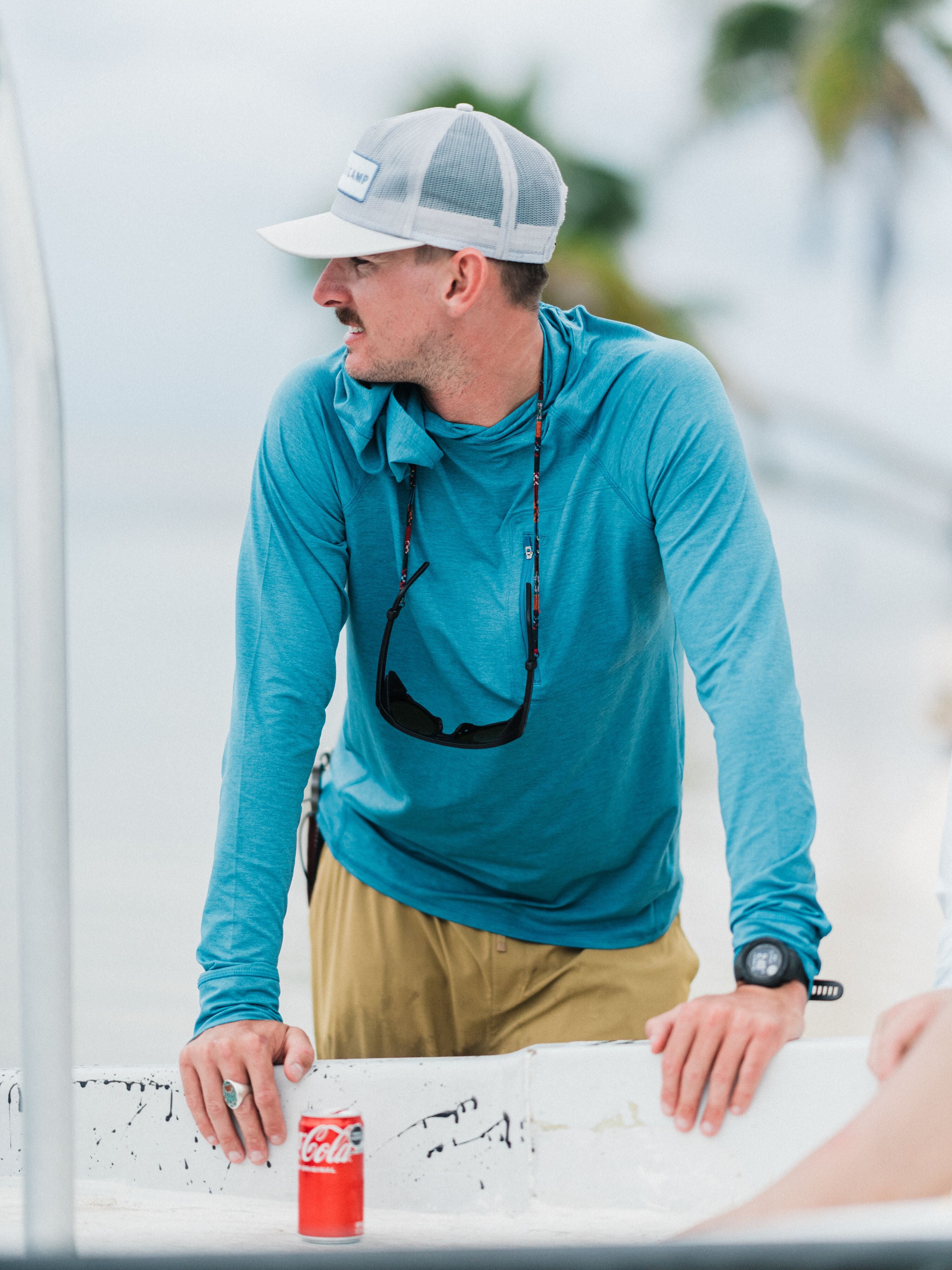 M's Brrr® Lightweight Rockport Hoodie - Storm Blue