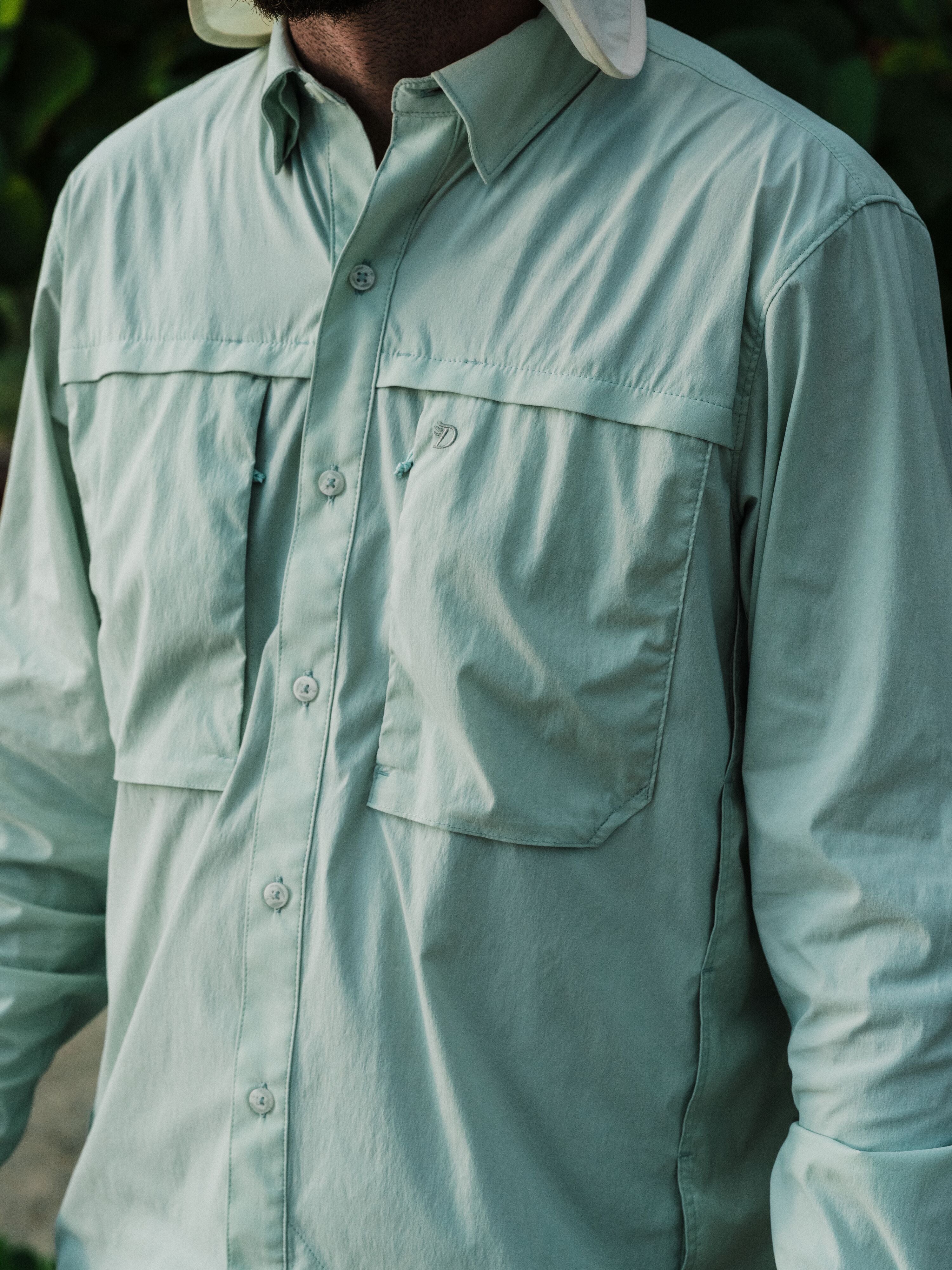 M's Lightweight Fishing Shirt Long Sleeve - Sea Foam