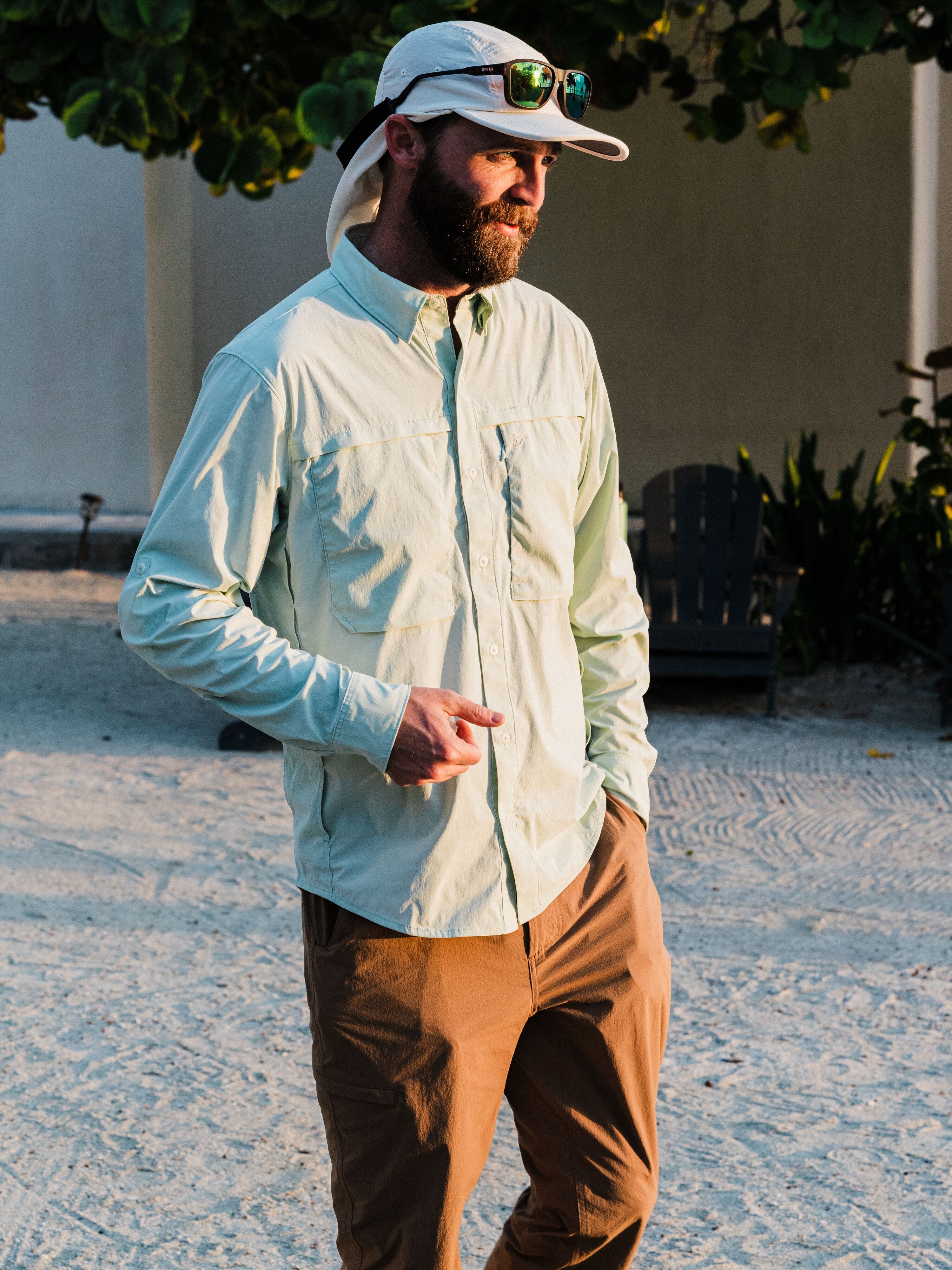 Brrr® Caped Shade Hat - Birch