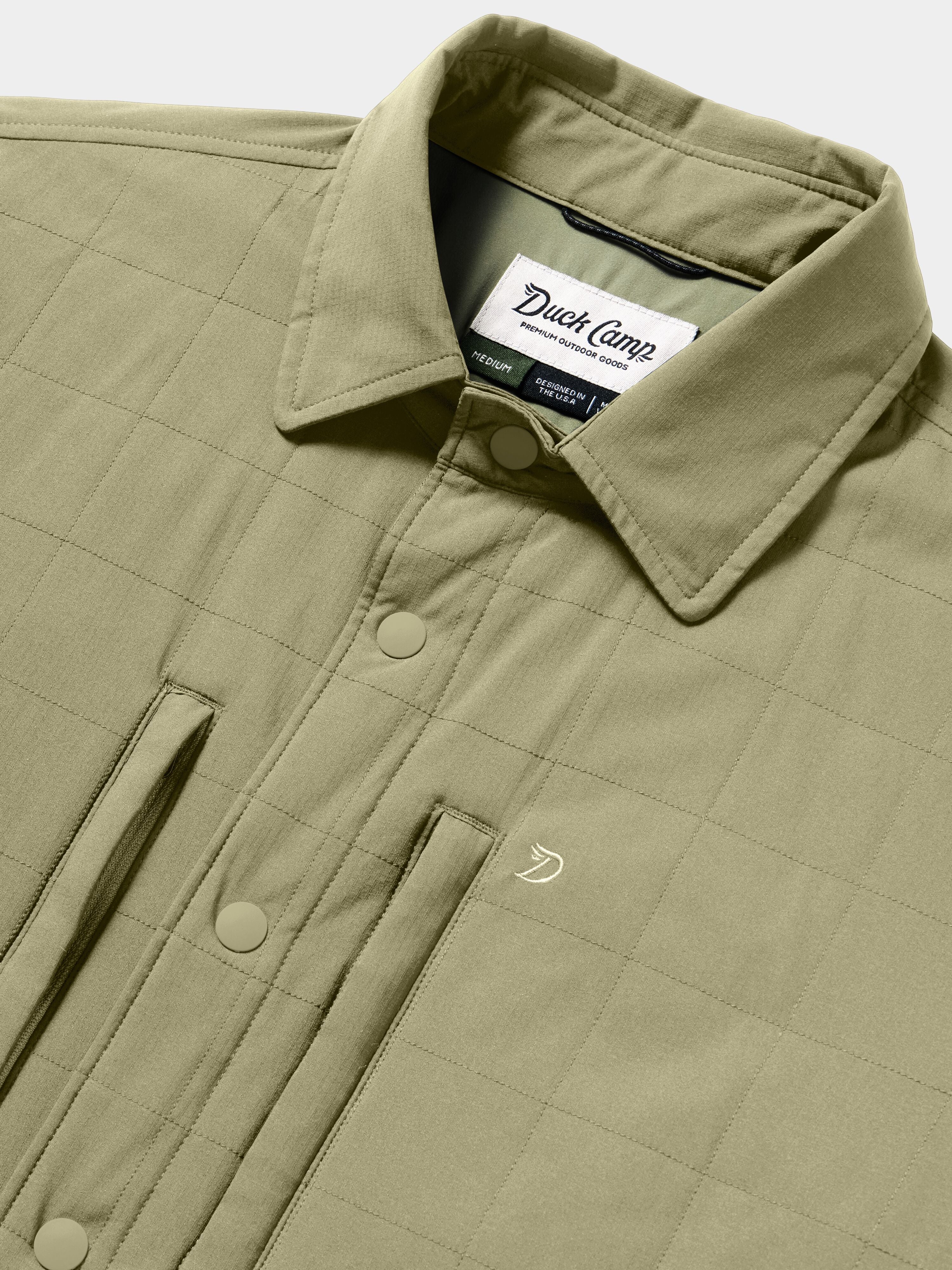 M's Airflow Insulated Lightweight Shacket - Sagebrush