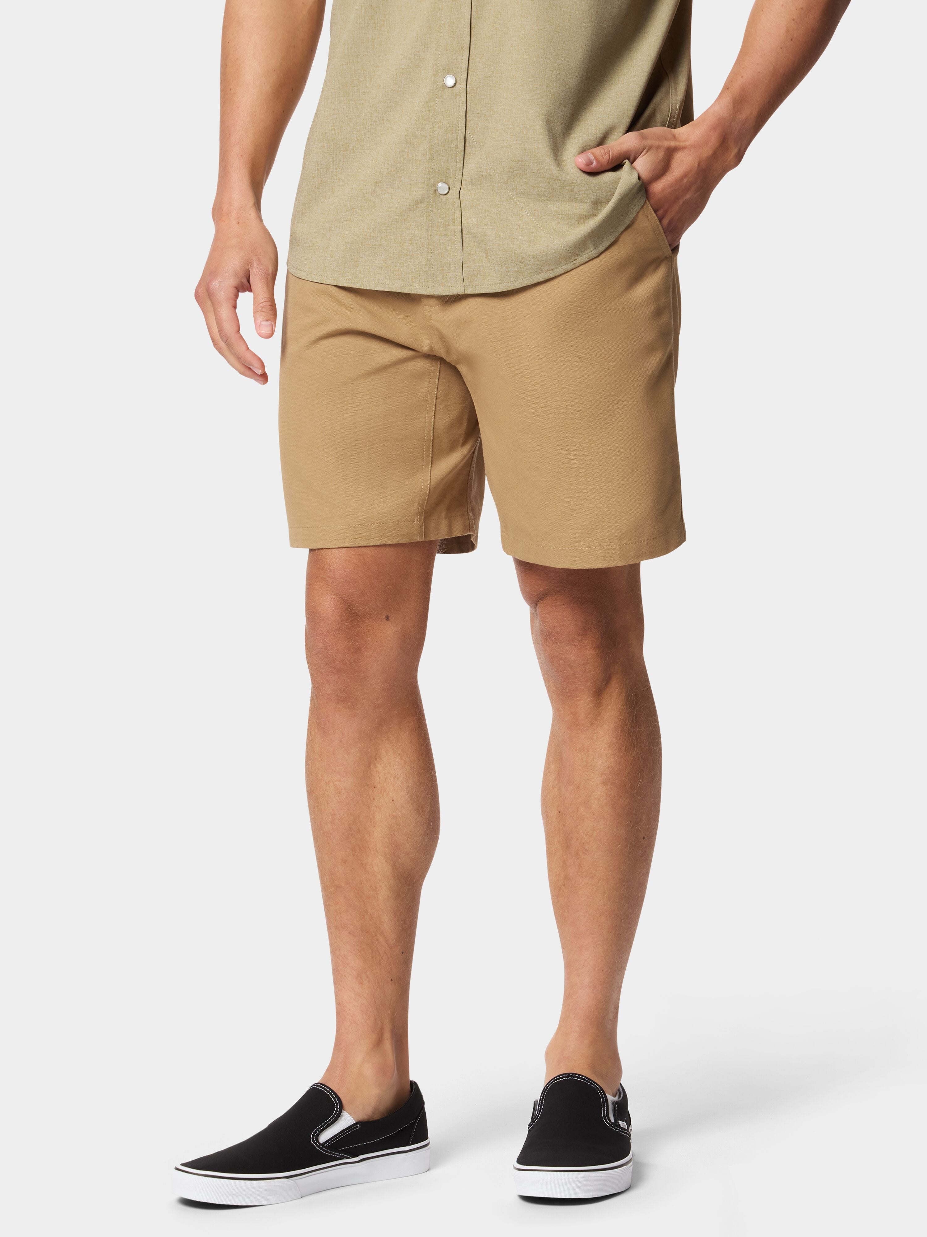 M's Brrr® Lightweight Brush Shorts 8" - Reed