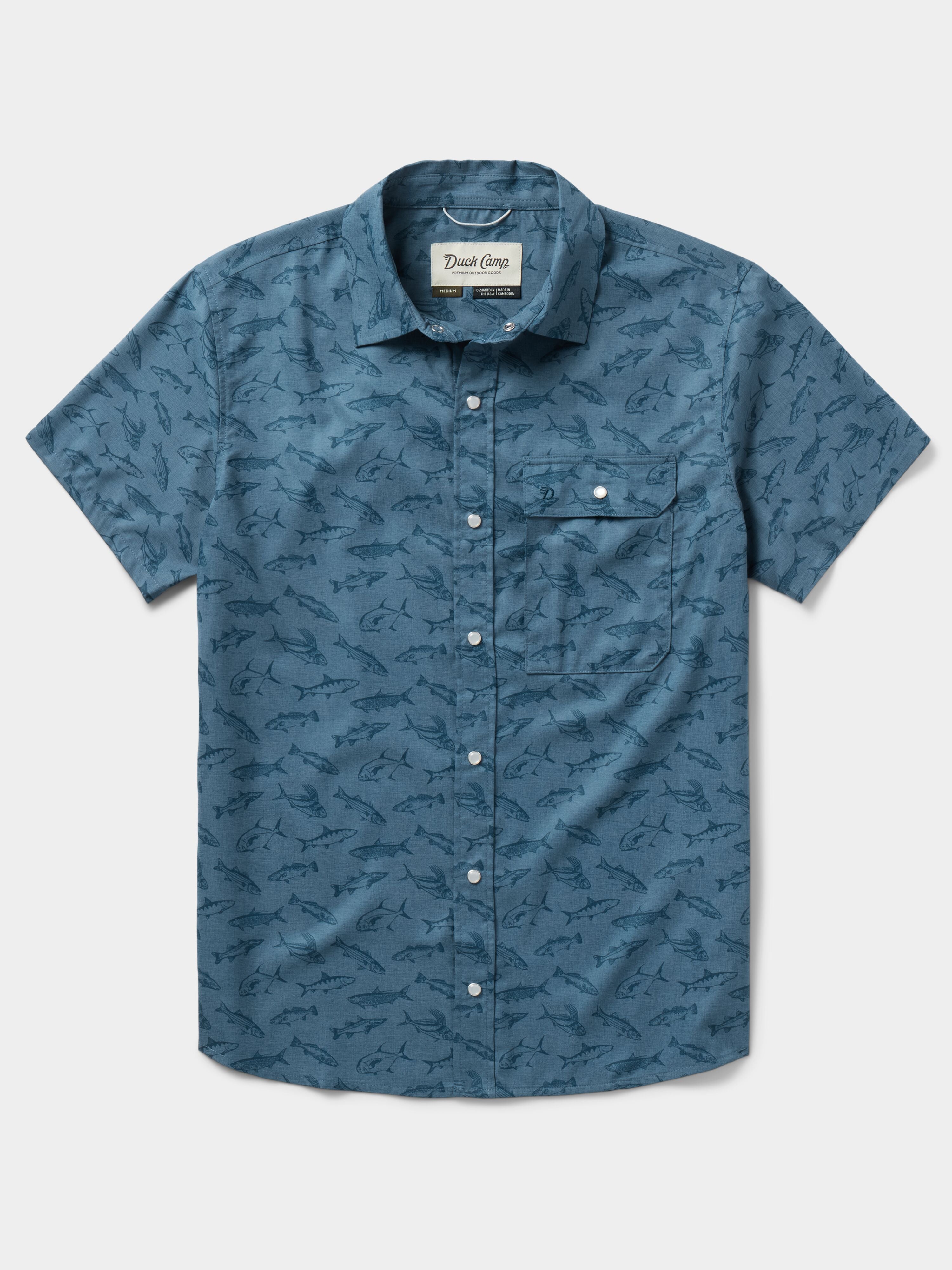 M's Brrr® Performance Shirt Short Sleeve - Bering Sea Coastal Frenzy