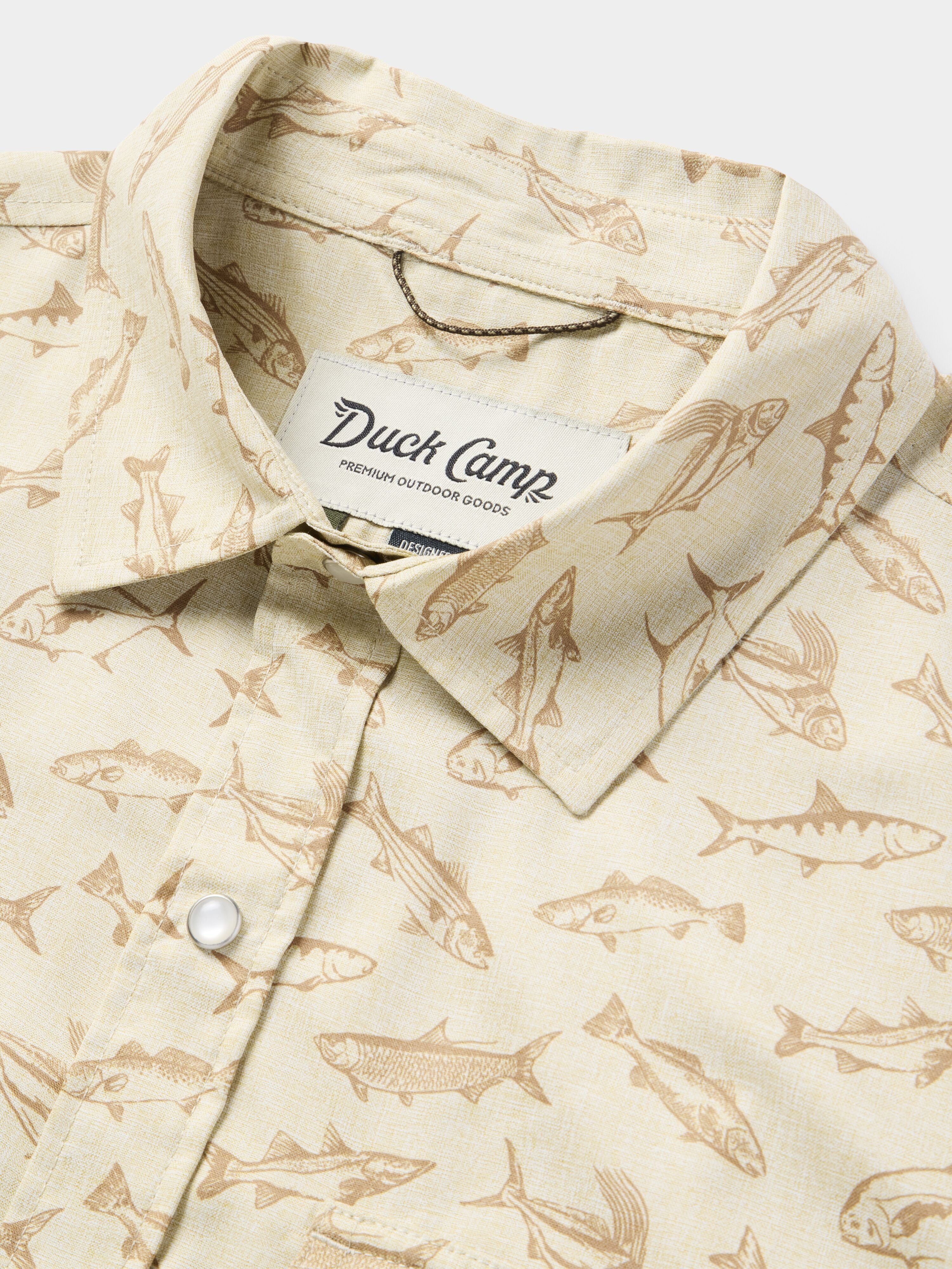 M's Brrr® Performance Shirt Short Sleeve - Sand Dollar Coastal Frenzy