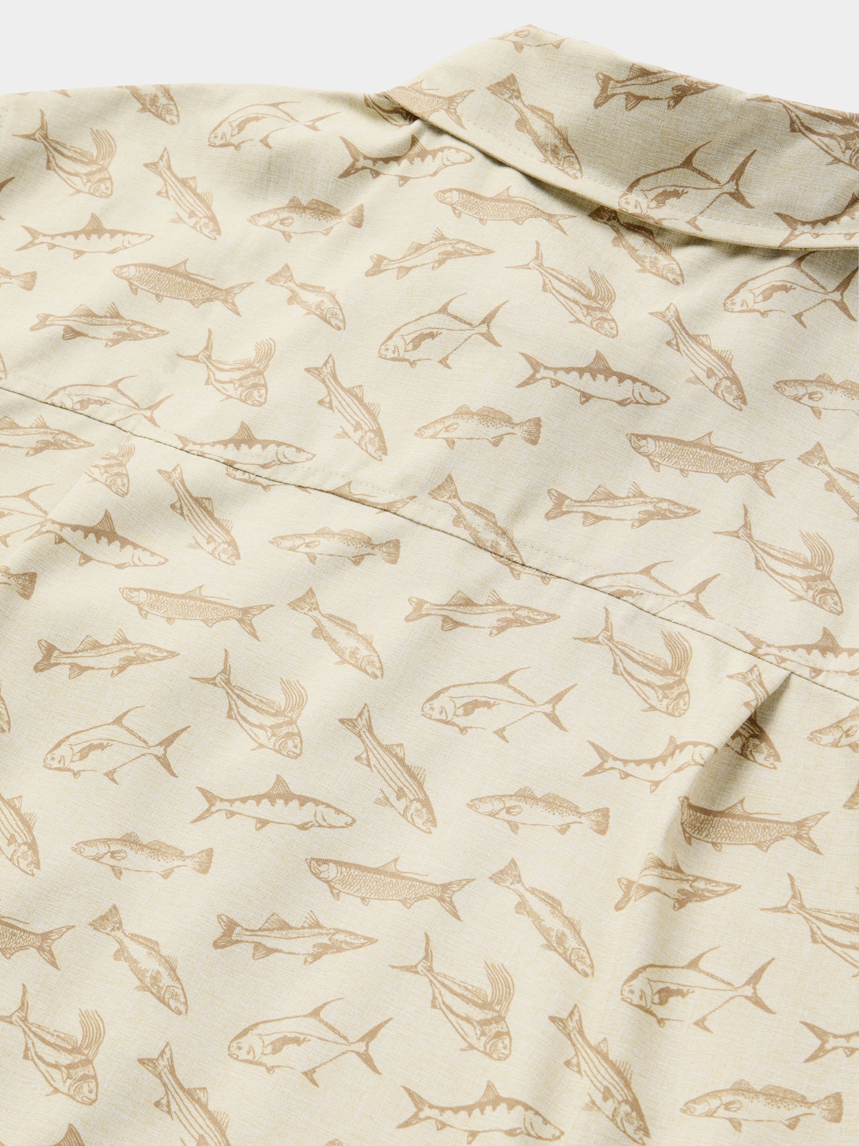 M's Brrr® Performance Shirt Short Sleeve - Sand Dollar Coastal Frenzy