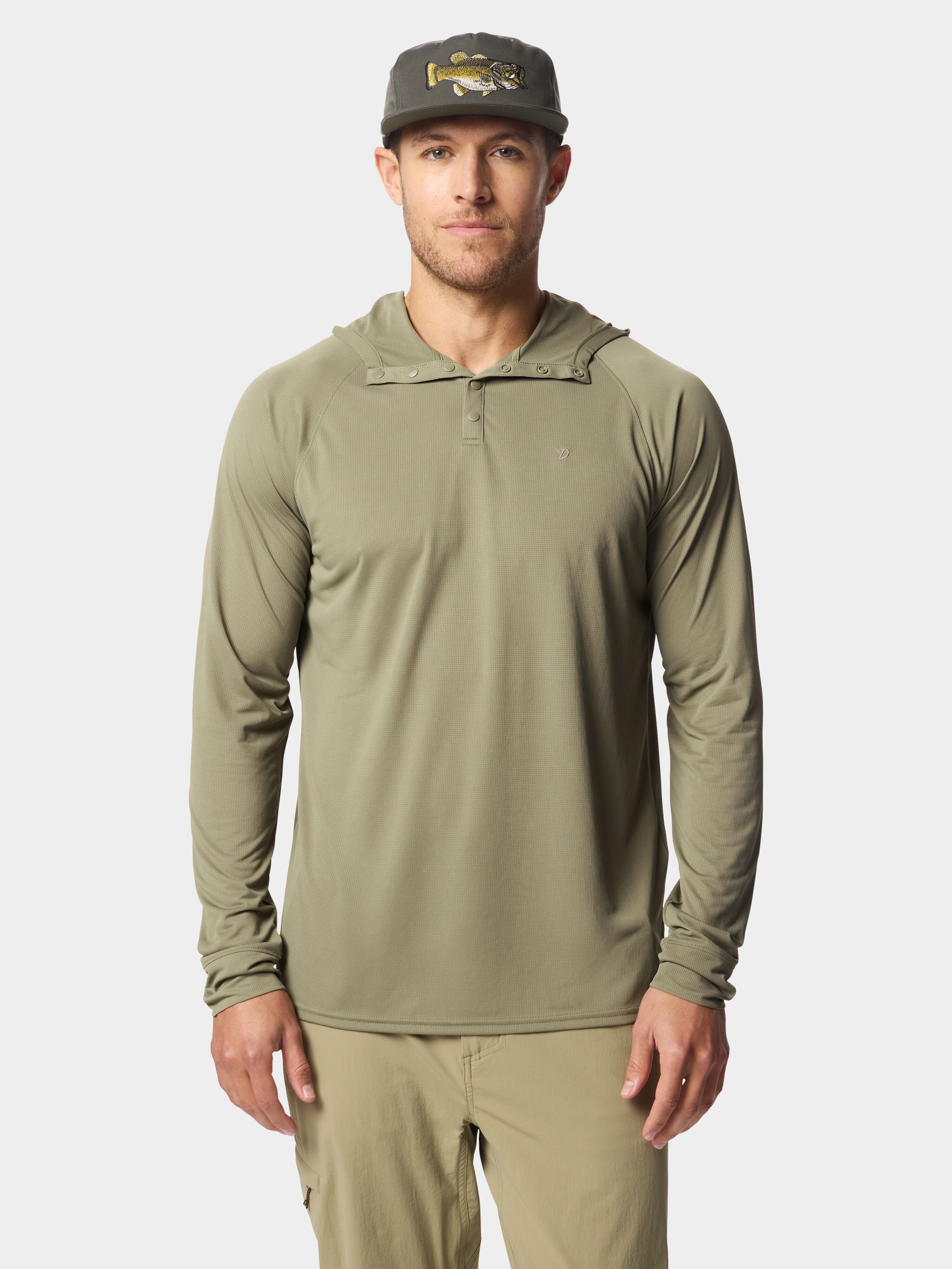 M's DC Bug Screen First Layer Hoodie - Sagebrush
