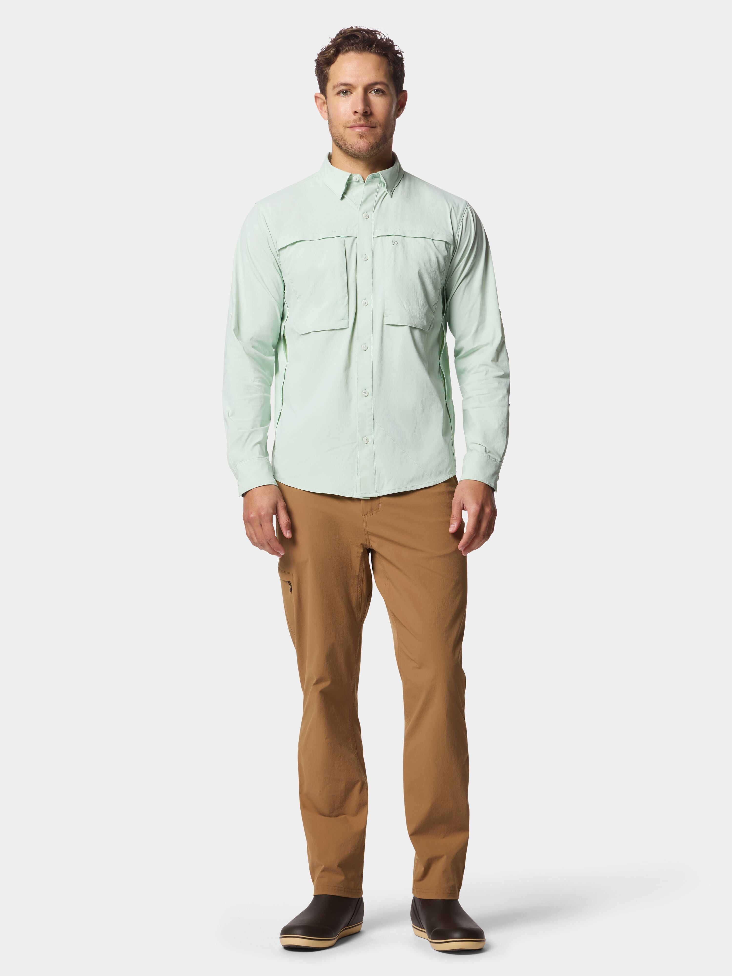 M's Lightweight Fishing Shirt Long Sleeve - Sea Foam