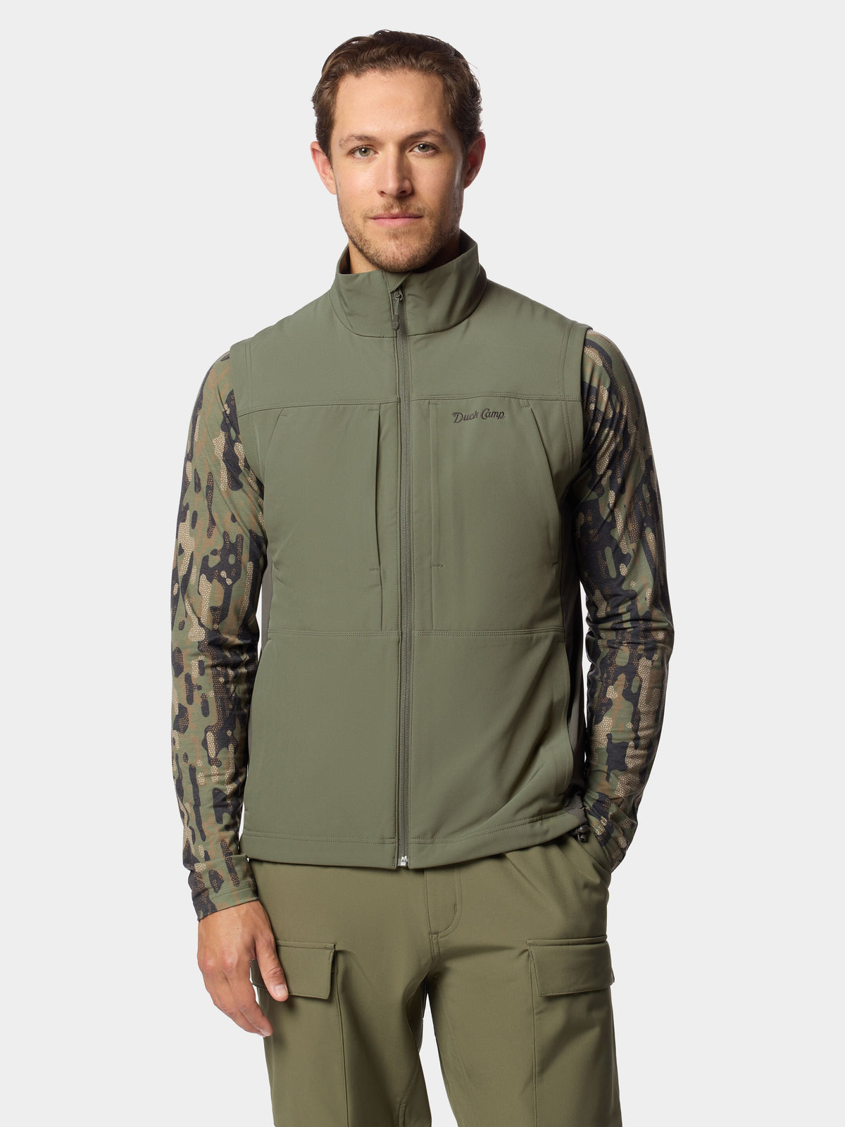 Men's Terrain Guard Softshell Vest - Moss