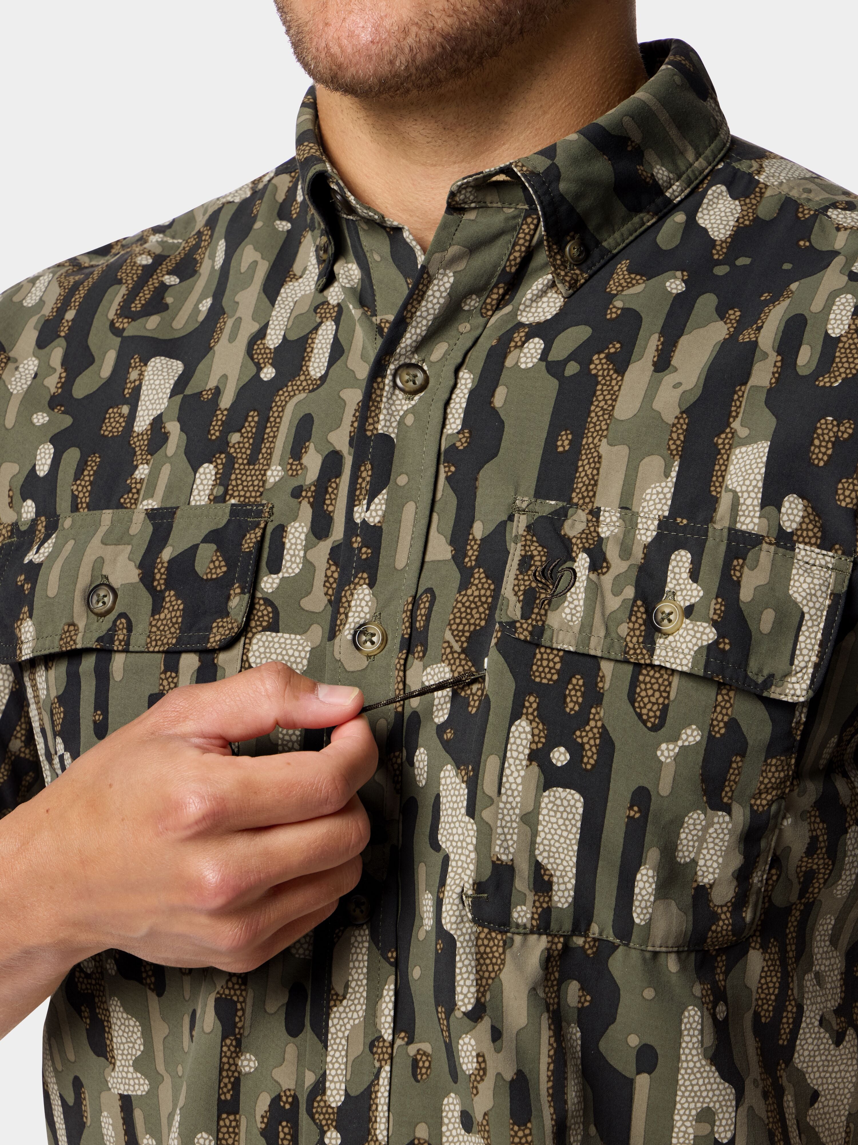 M's Lightweight Hunting Shirt Short Sleeve - Woodland