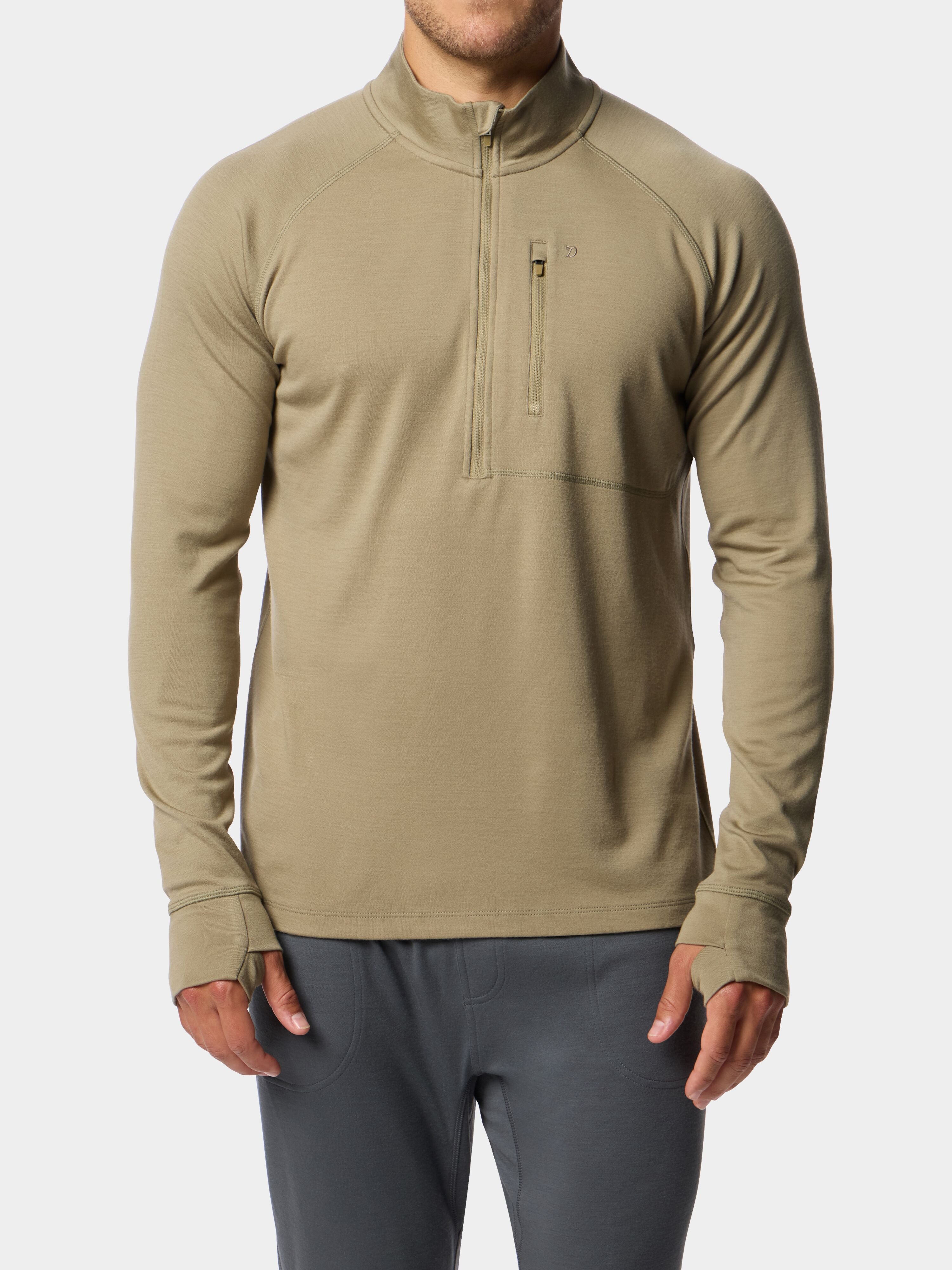 M's Merino Quarter Zip - Sagebrush