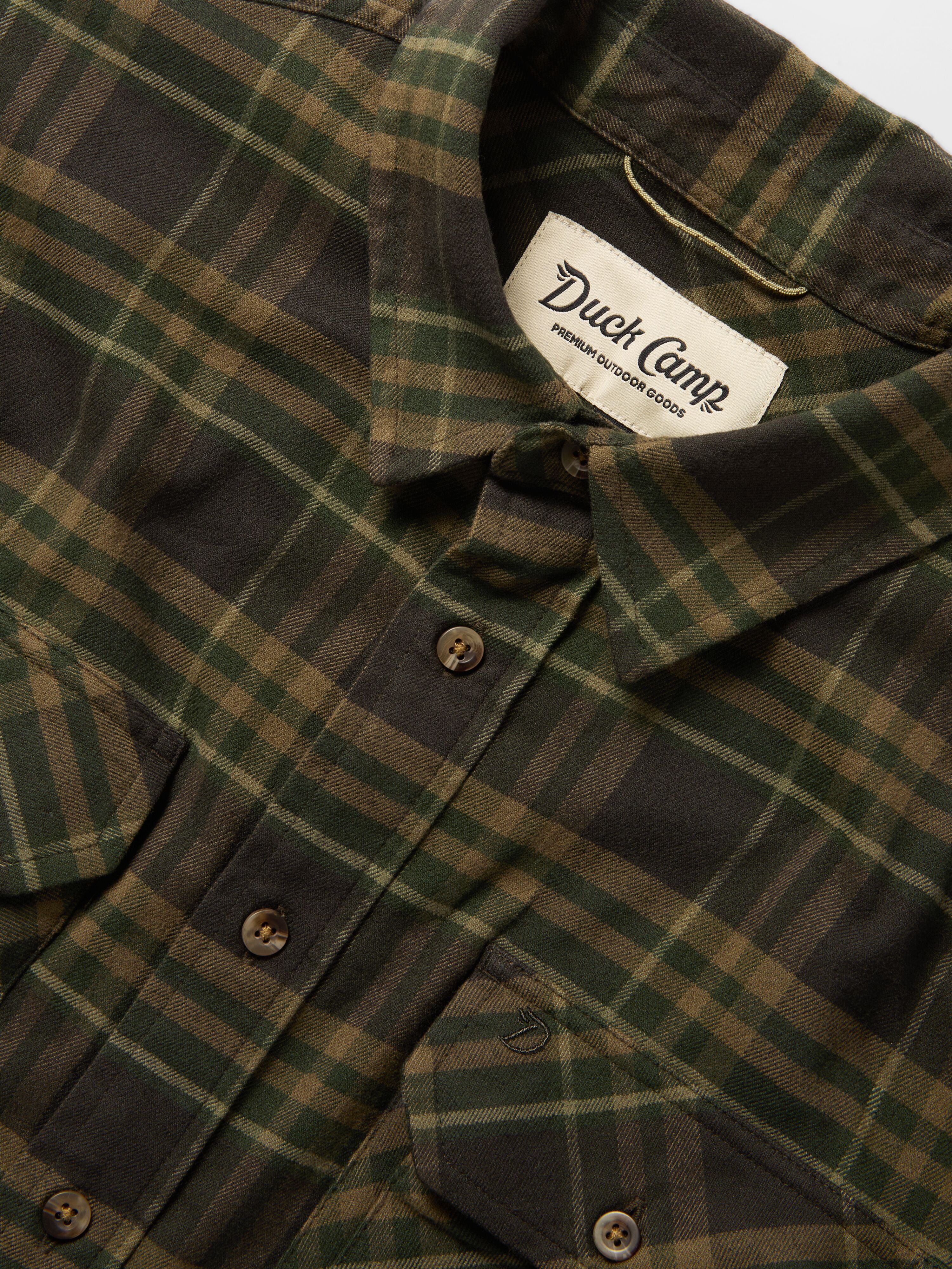M's Camp Shirt - Moss Plaid