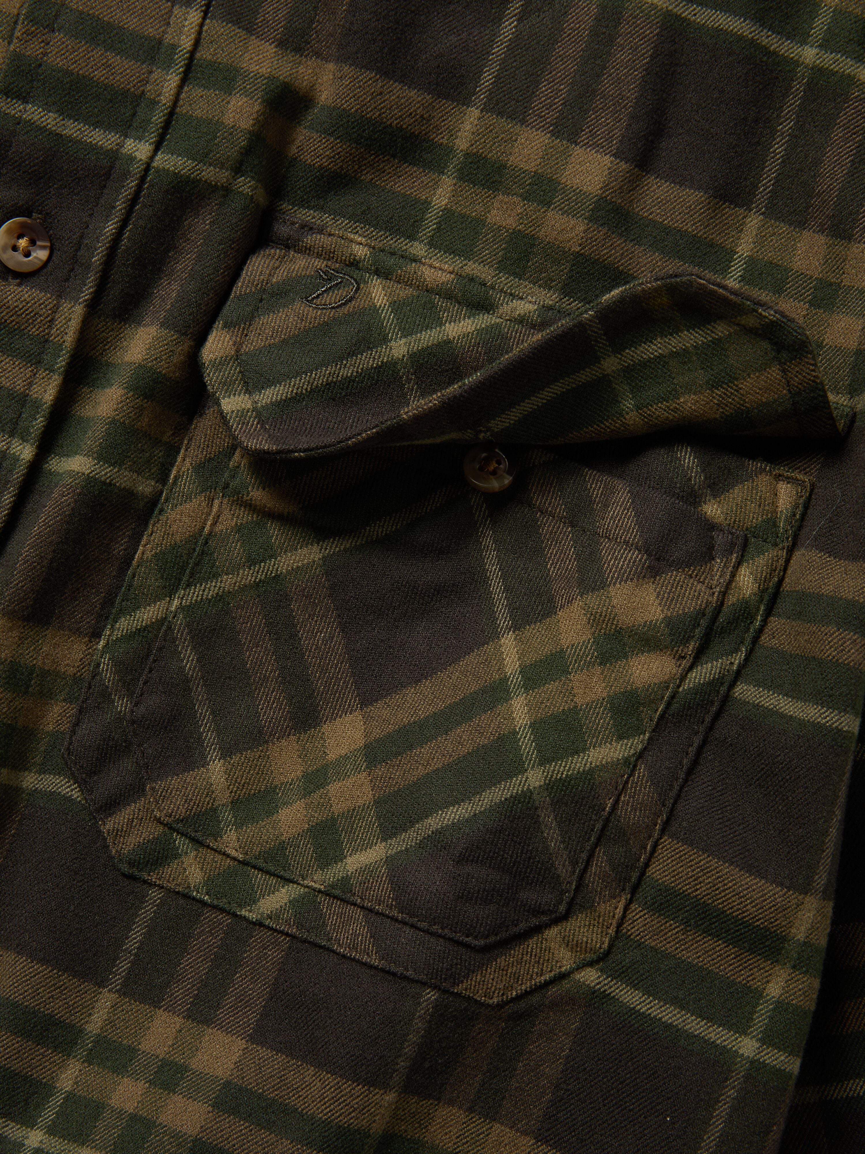 M's Camp Shirt - Moss Plaid