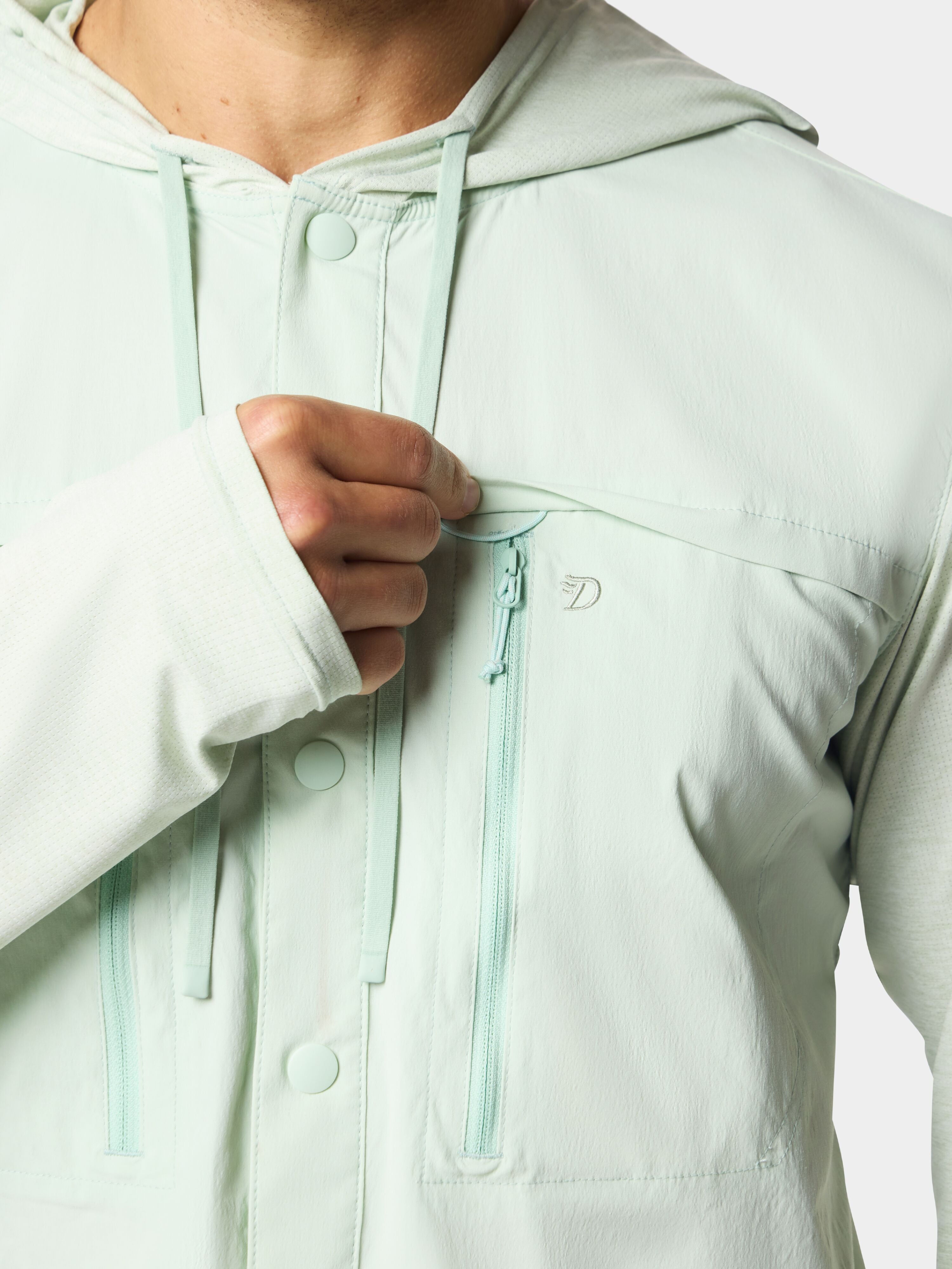 M's Hybrid Guide Hoodie - Sea Foam