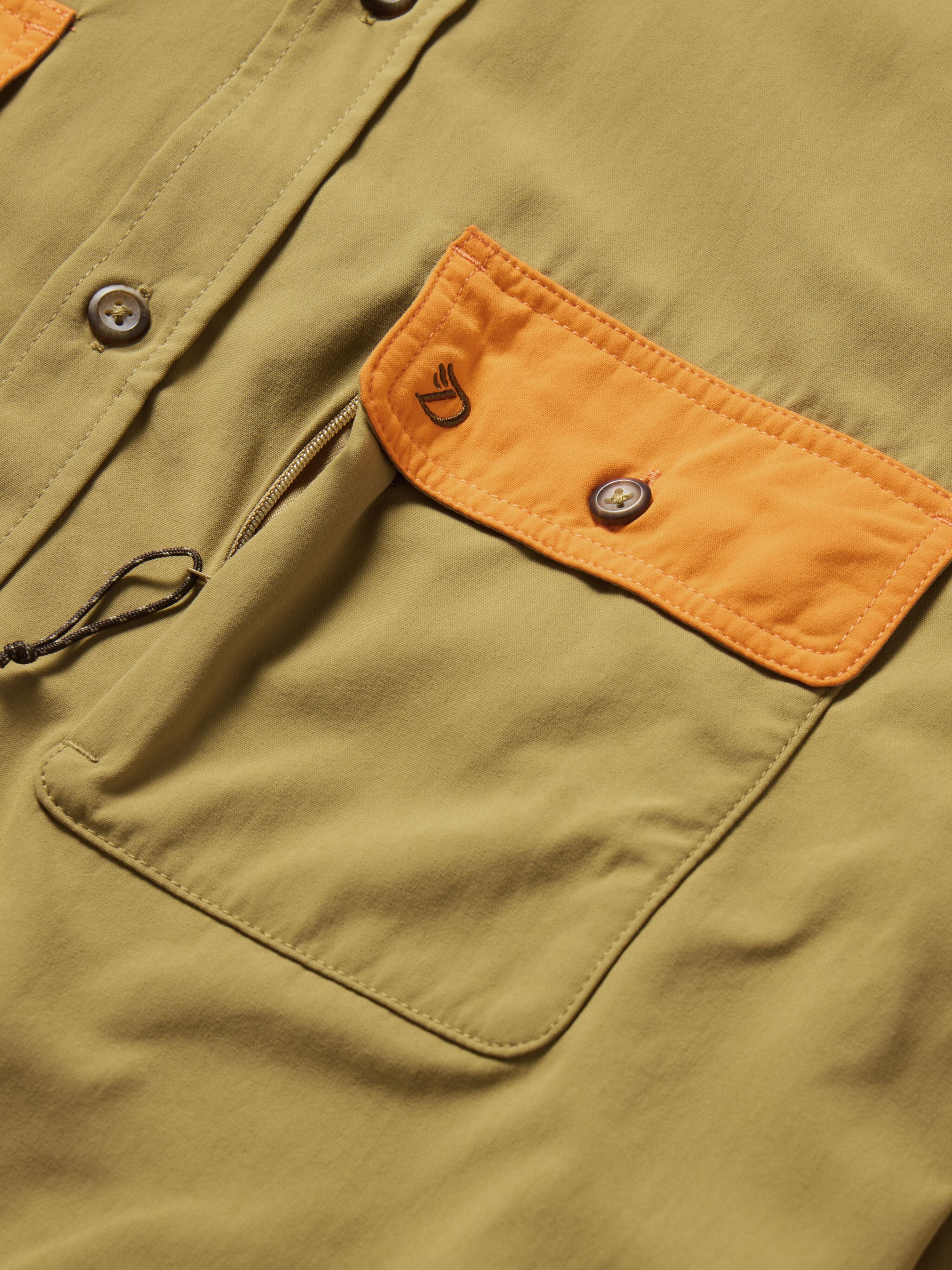 M's Lightweight Hunting Shirt Long Sleeve - Wheat/Blaze