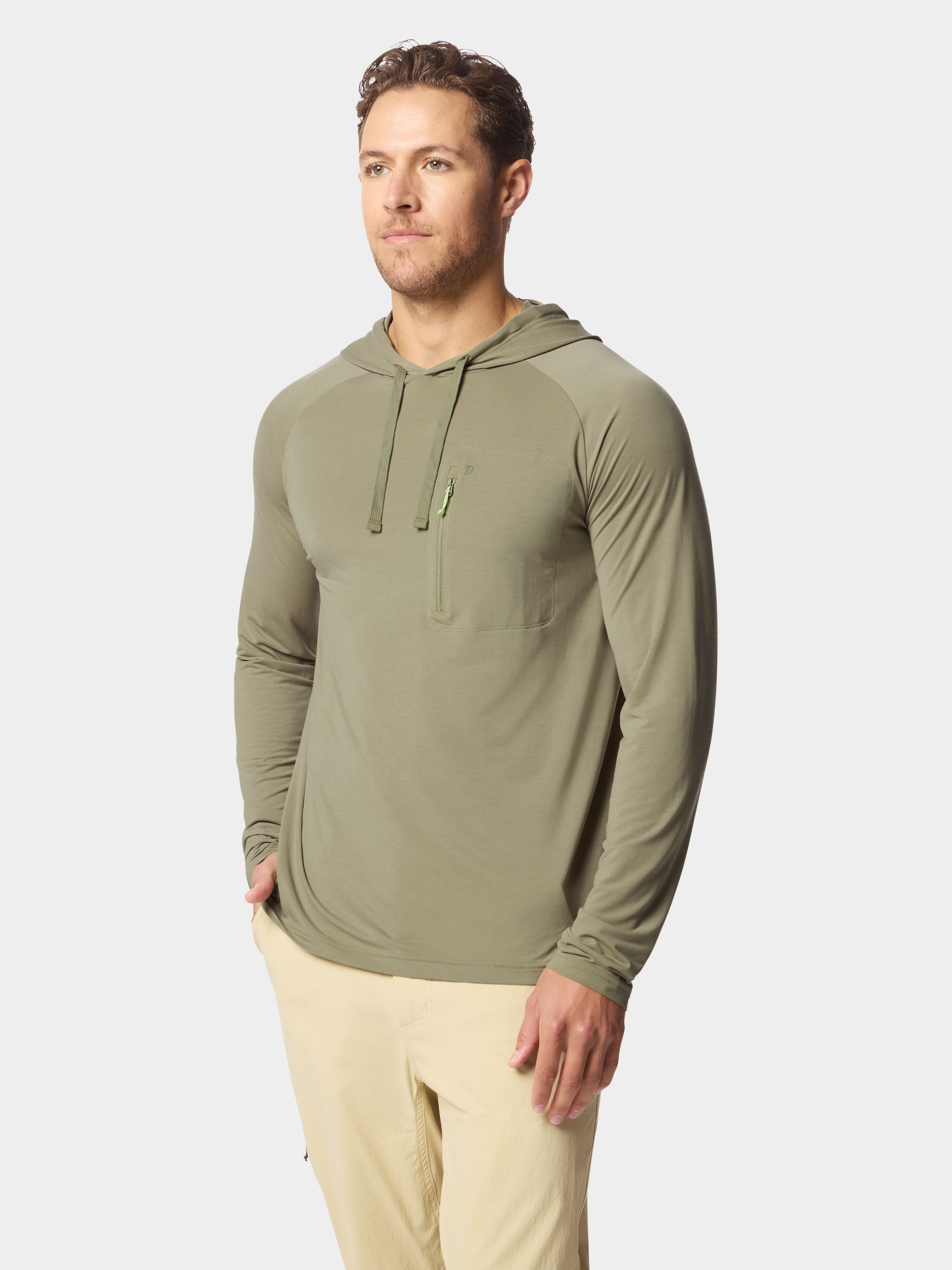 M's Lightweight Performance drirelease Hoodie - Sagebrush
