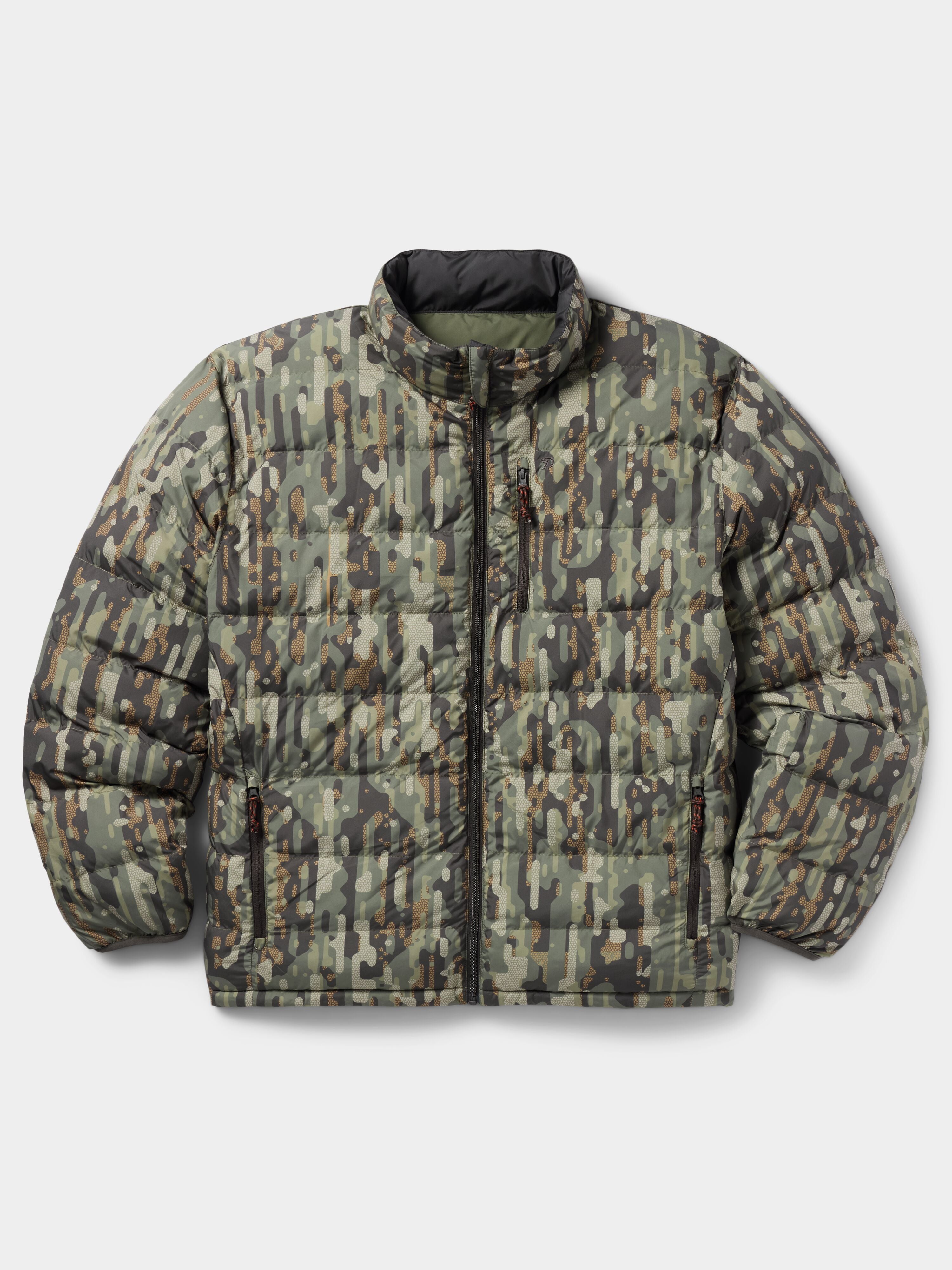 M's Reversible Puffer Jacket - Raven / Woodland