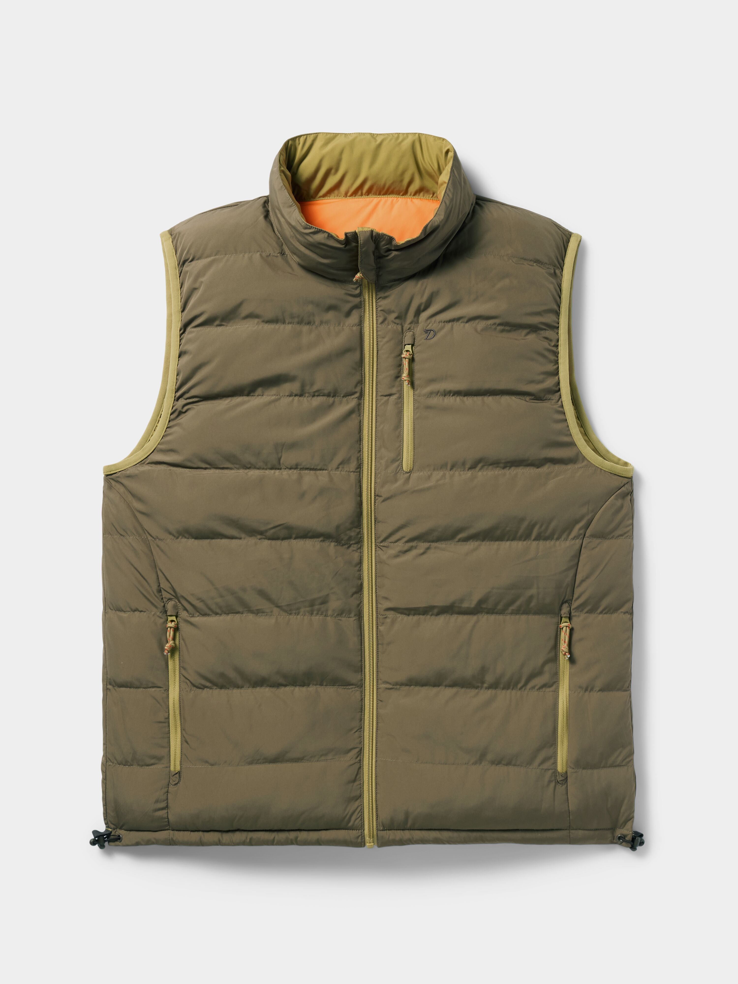 M's Reversible Puffer Vest - Wheat / Blaze