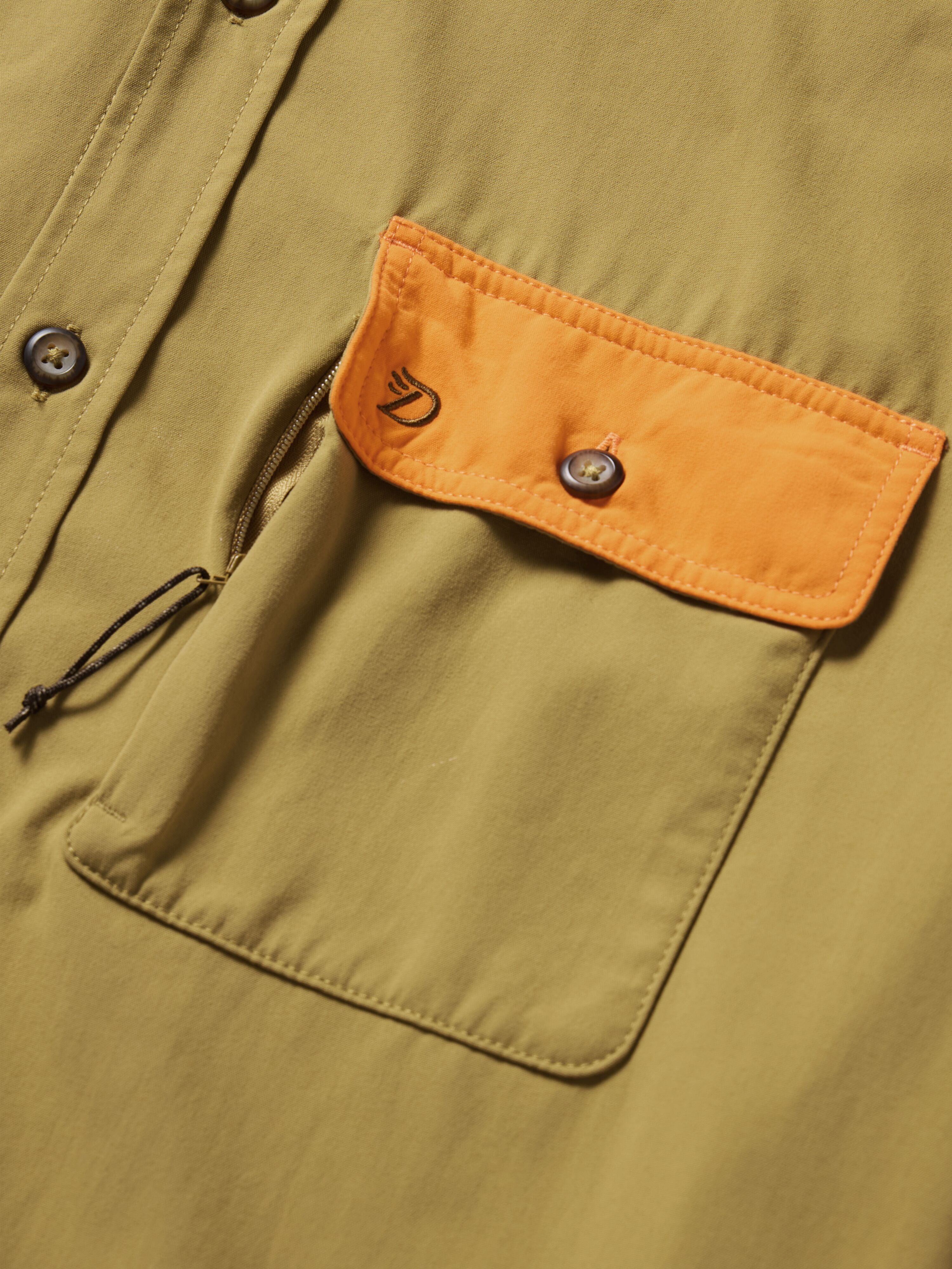 M's Lightweight Hunting Shirt Short Sleeve - Wheat/Blaze